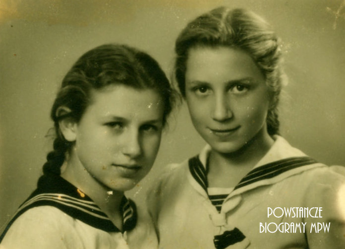 Maj 1944 roku - od lewej Barbara Wagner (Tumanowicz) "Baśka" i Sławomira Jaroszewska "Sławka". Fot. archiwum prywatne/AR MPW
