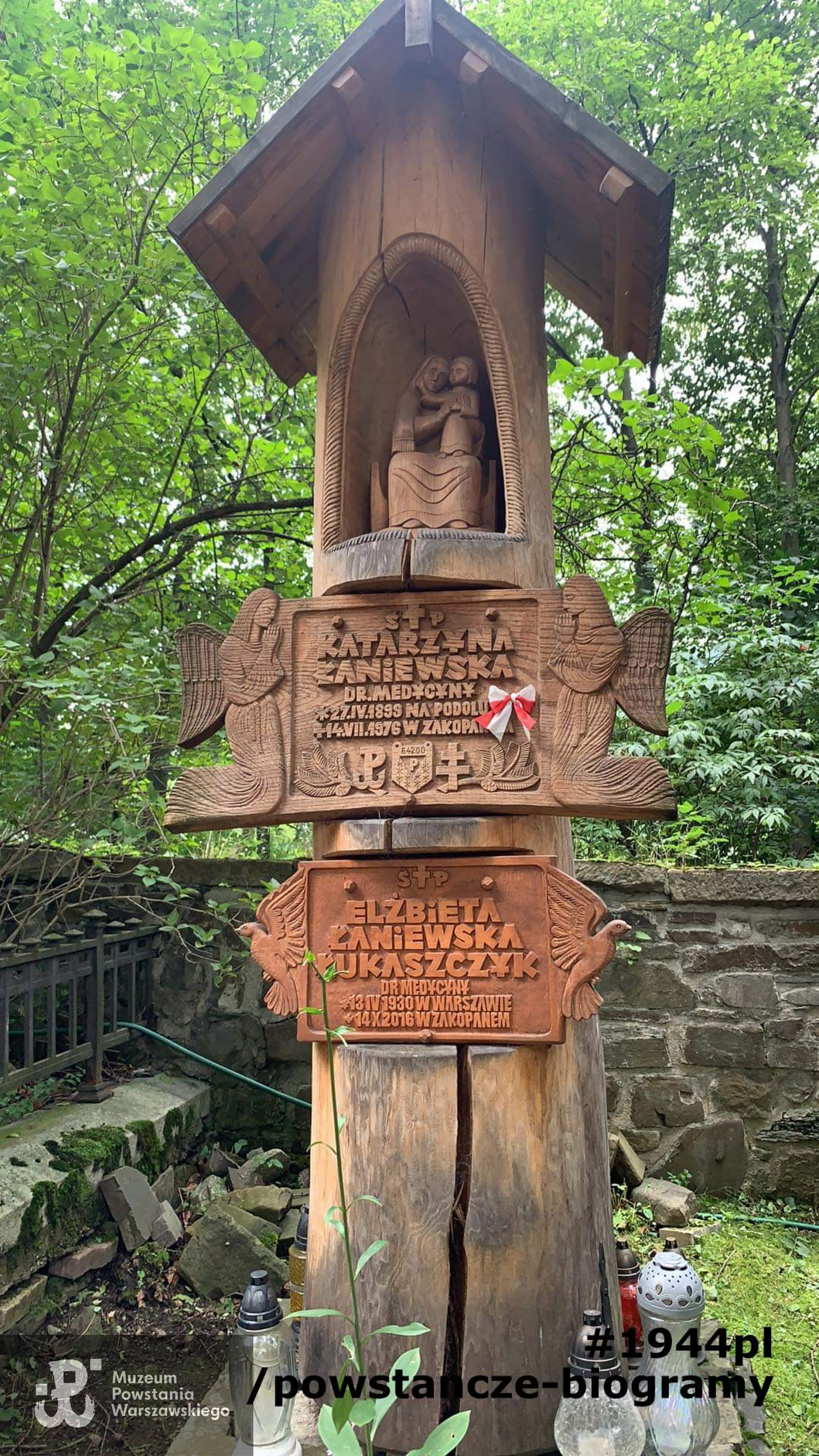 Zakopane, Stary Cmentarz na Pęksowym Brzyzku, miejsce pochowania Elżbiety  Łukaszczyk  z domu Łaniewskiej. Fot. Jagoda Maliniak