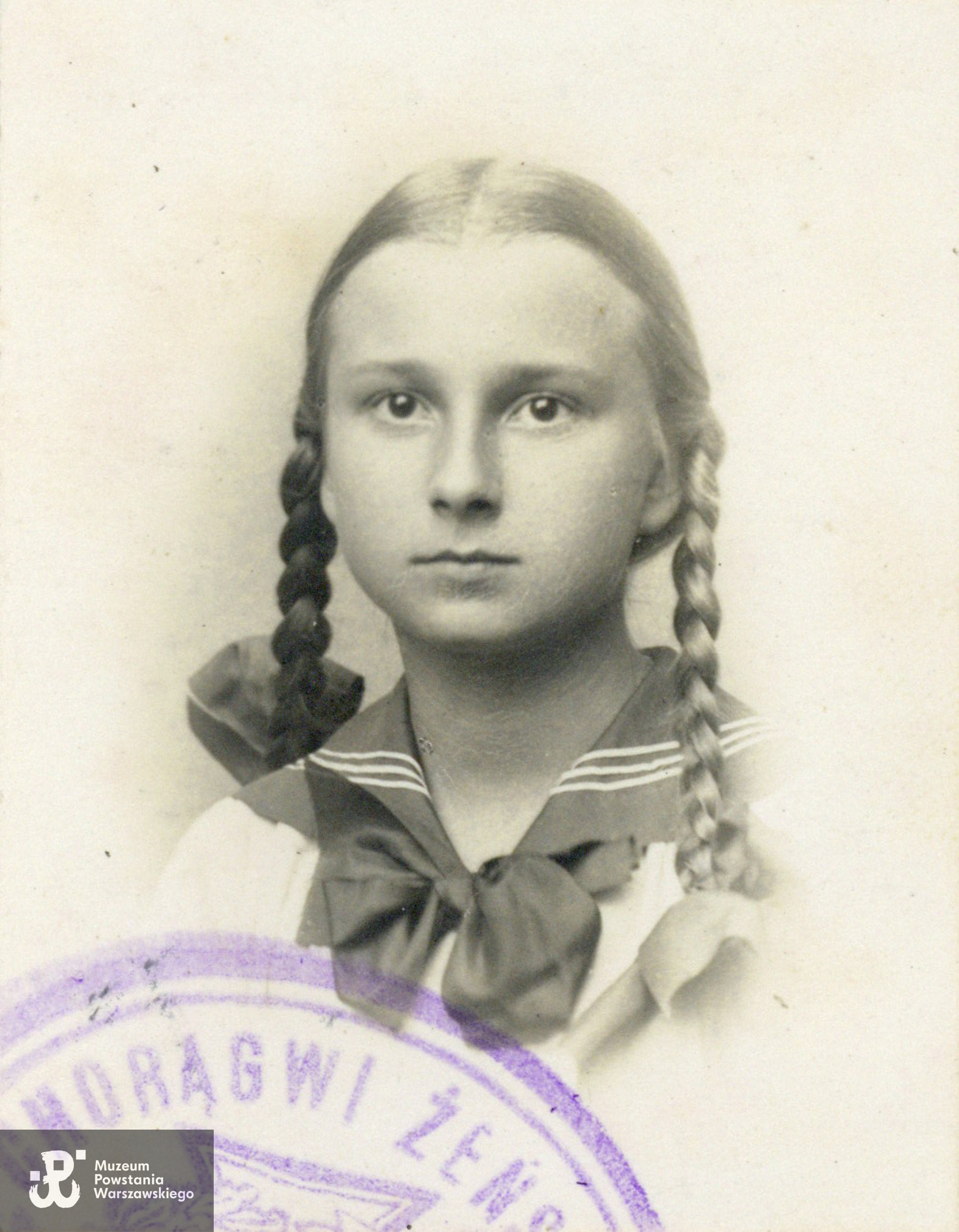 Irena Roguska - Paprocka "Irena". Fot. ze zbiorów rodzinnych, skany wykonano w Muzeum Powstania Warszawskiego, 2019