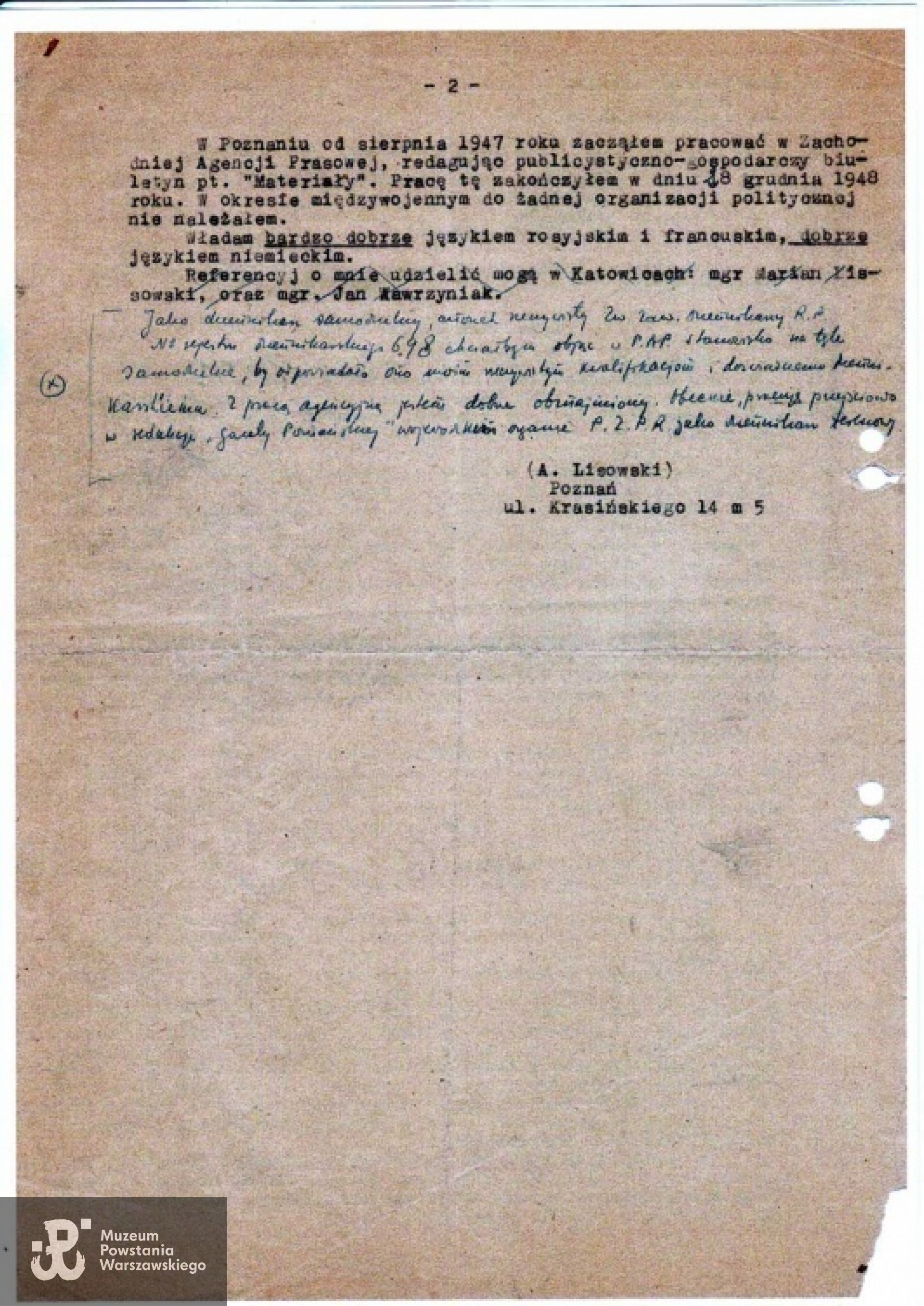 Życiorys por. Lisowskiego - str. 2