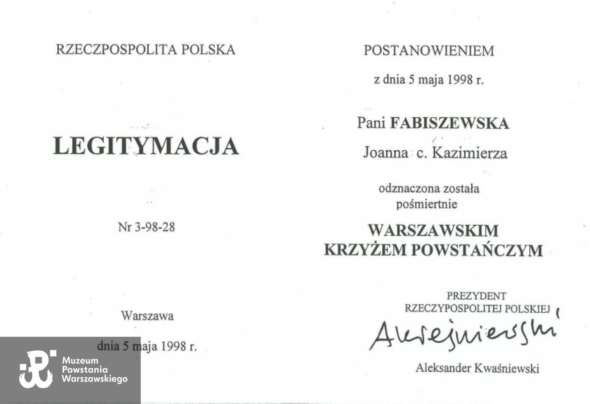 Ze zbiorów MPW, udostępnił p. Andrzej Składanek