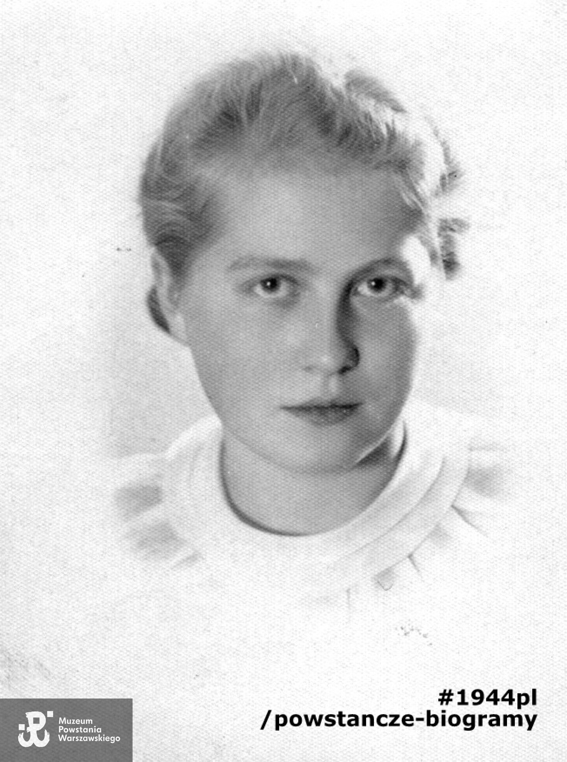 Adela Turska - fotografia portretowa z 1937 roku. Fot. ze zbiorów rodzinnych, udostępnił p. Michał Turski