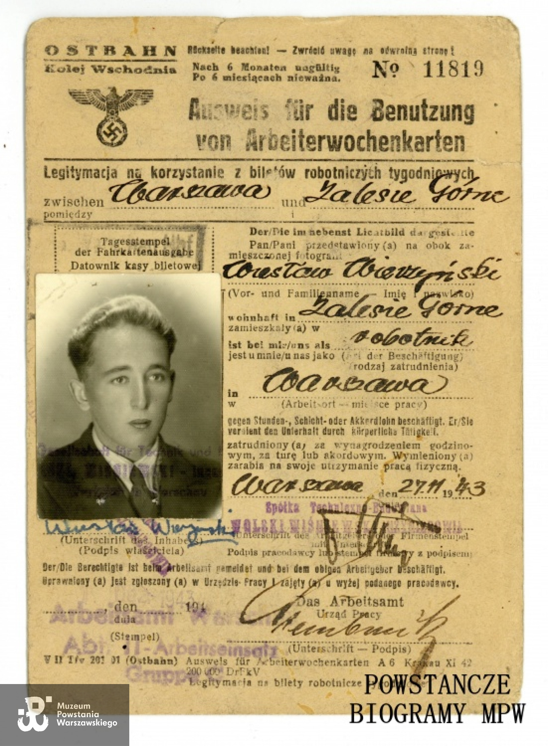 Ze zbiorów Muzeum Powstania Warszawskiego, sygn. P/8204, dar Andrzeja Wierzyńskiego.