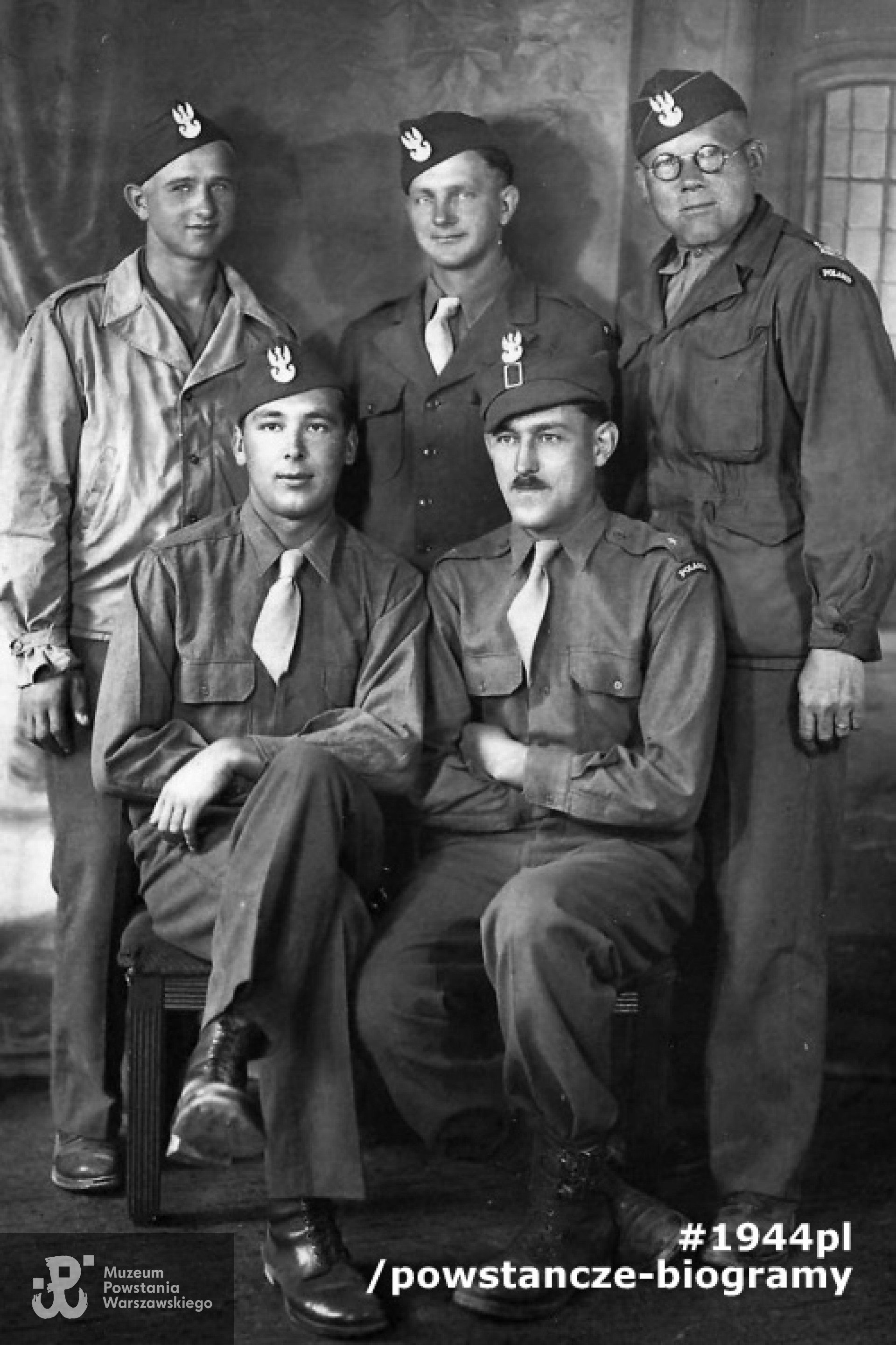 Po wyzwoleniu, podczas służby w Polskiej Kompanii Wartowniczej, 1945/1946 rok. 