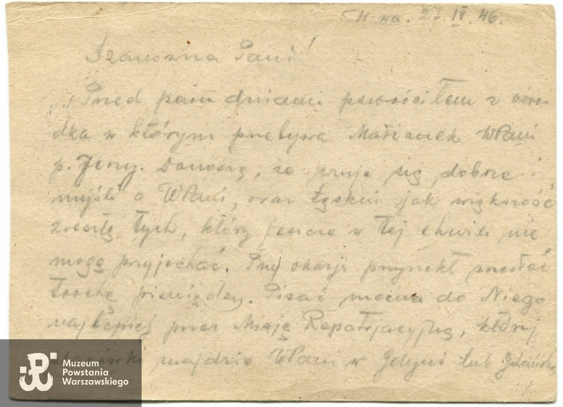 Ze zbiorów rodzinnych syna, p. Jacka Ostrzyckiego.