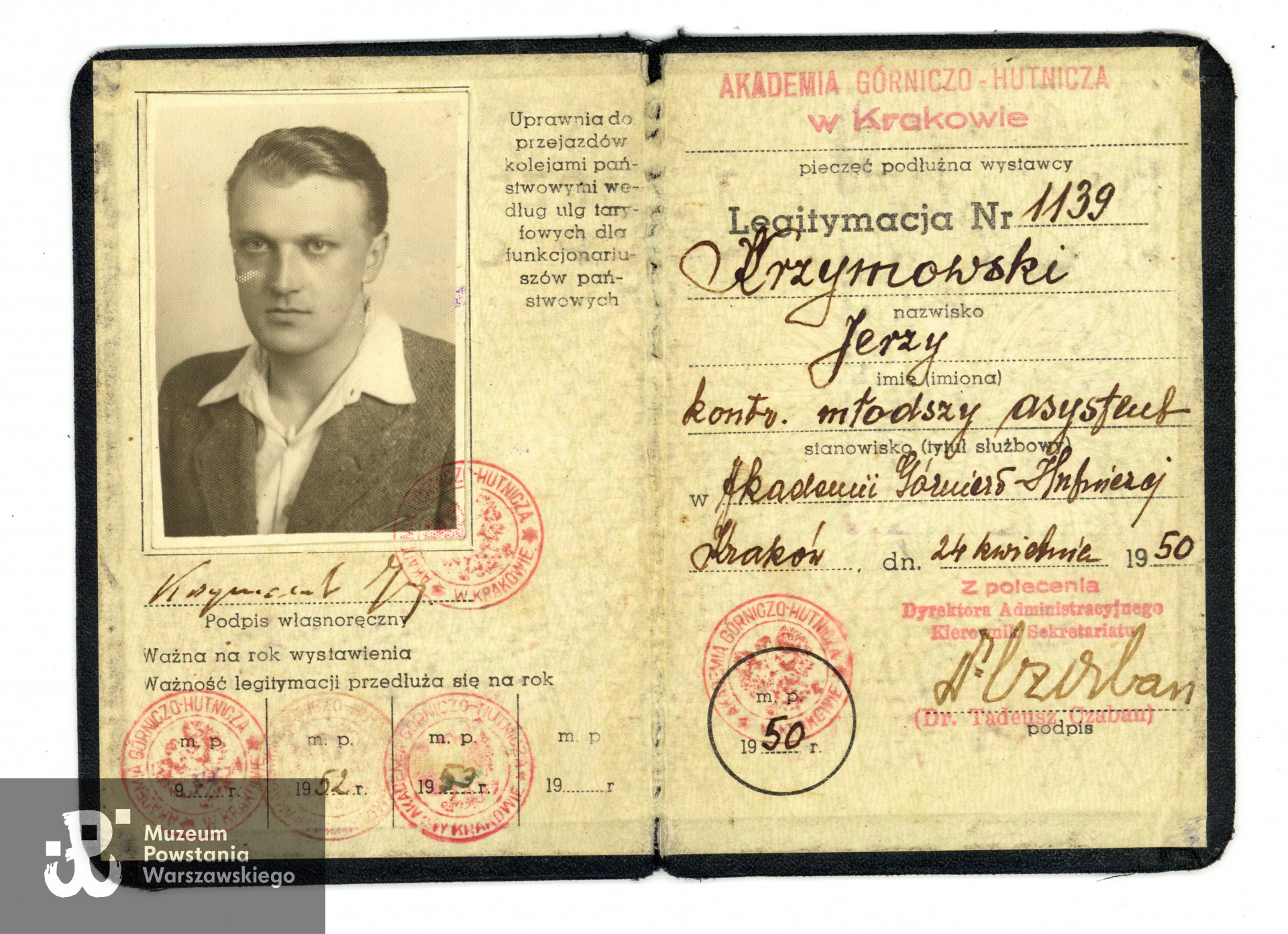 Ze zbiorów rodzinnych p. Anny Krzymowskiej-Hachuły, córki Jerzego Krzymowskiego.