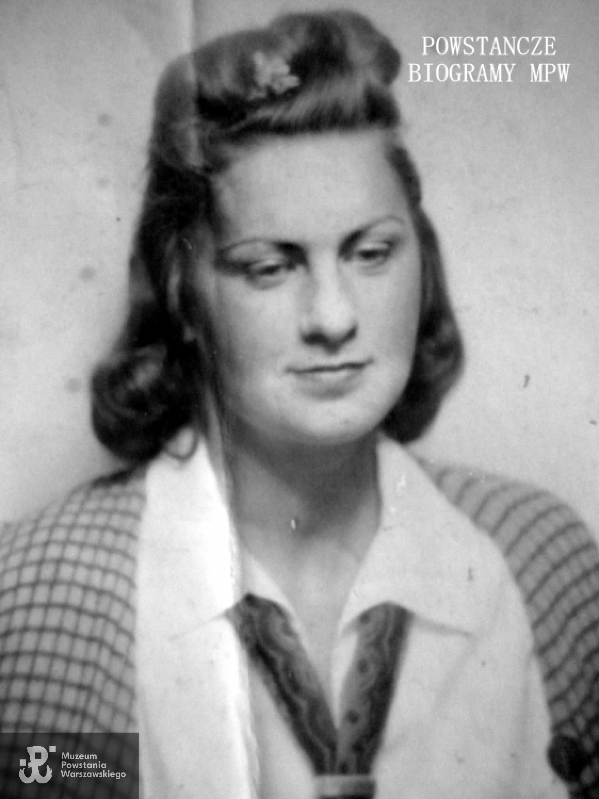 Aleksandra Maria Jasińska ps. "Inez" (1924-1944). Fot. z archiwum rodzinnego.