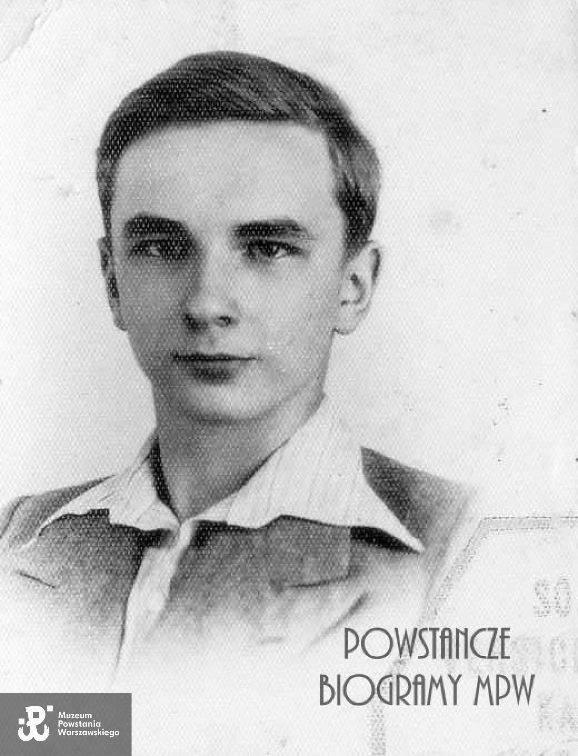kpr.pchor. Lech Adamczyk ps. "Andrzej Skotnicki" (1924-1944). Fot. ze zbiorów Muzeum Powstania Warszawskiego, P/2630