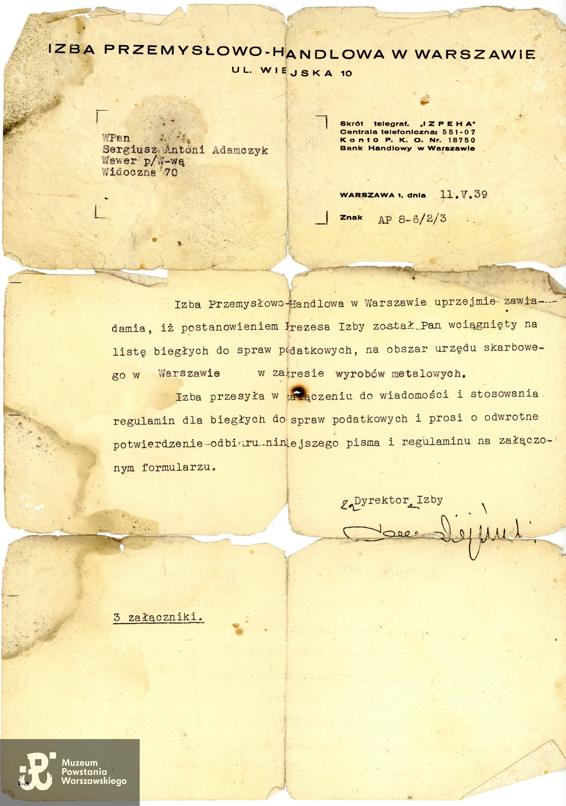 Z archiwum rodzinnego p. Hanny Łazowskiej, wnuczki Powstańca. Skany wykonano w Muzeum Powstania Warszawskiego, 07/2024