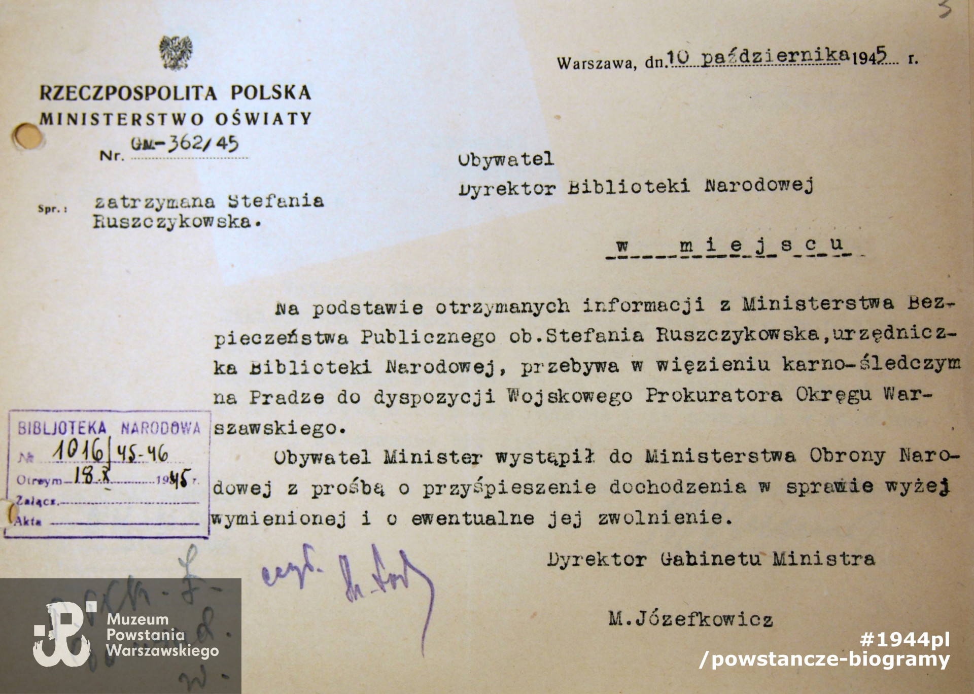 Z archiwum BN. Skan udostępniła p. Małgorzata Karolina Piekarska