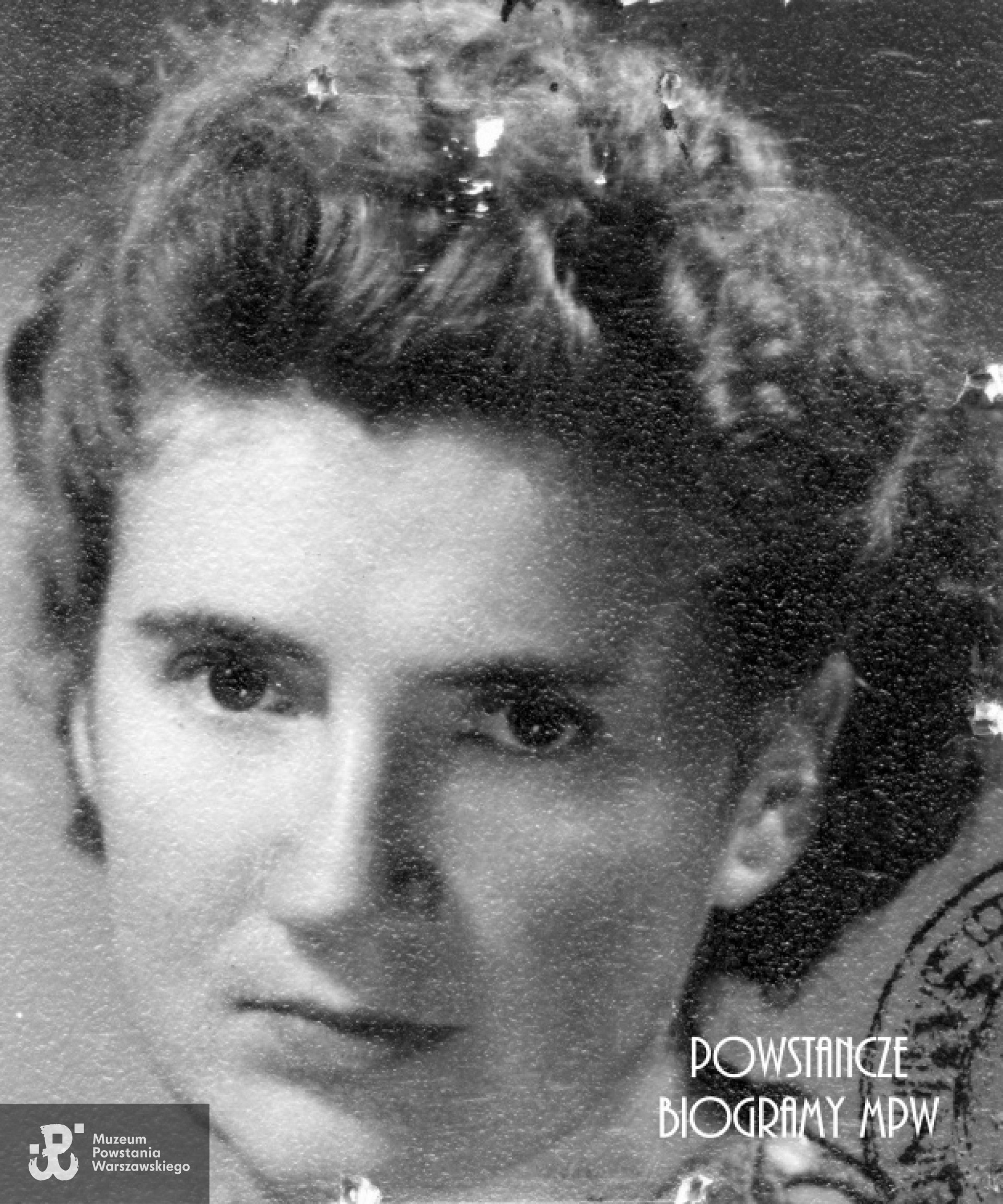 Stanisława Marx, po mężu Biłobran ps. "Siasia". Fot. AR MPW