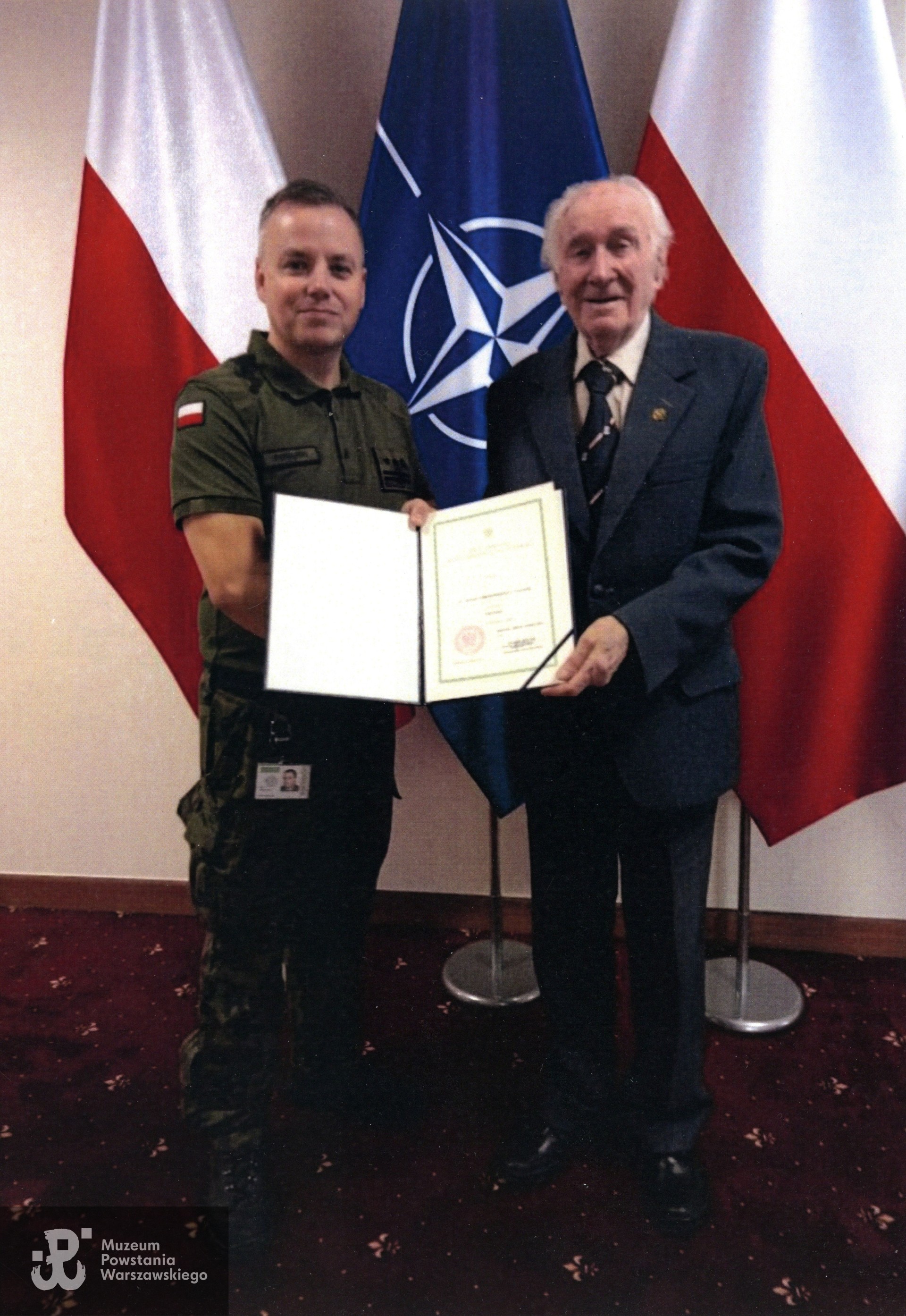 Nominacja na kapitana, wrzesień 2024.  Fot. udostępnił p. Janusz Komorowski ps. Antek, 2024