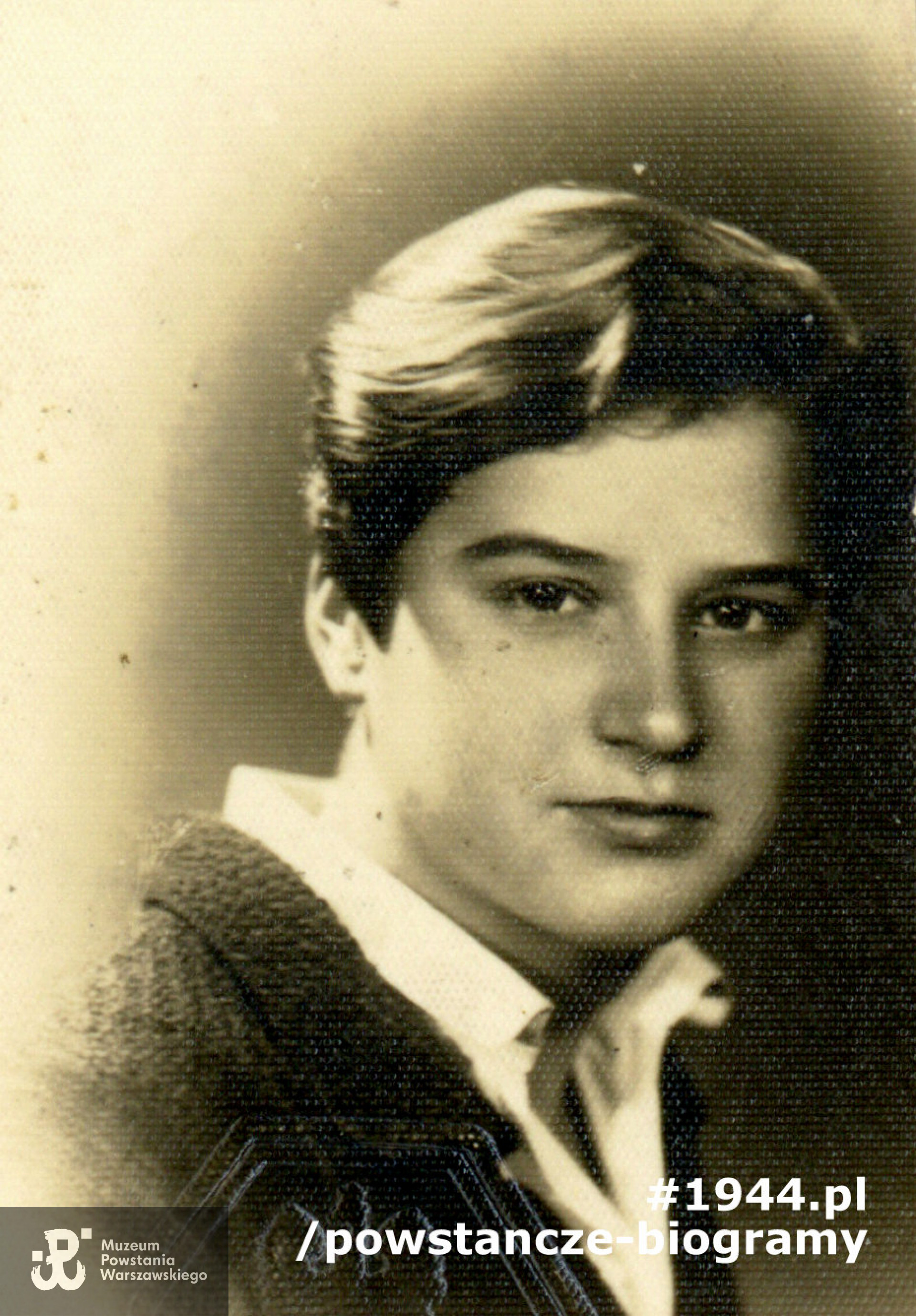 Róża Giergielewicz "Staszka" (1917-1997).  Fot. ze zbiorów Muzeum Powstania Warszawskiego, sygn. P/8912/17