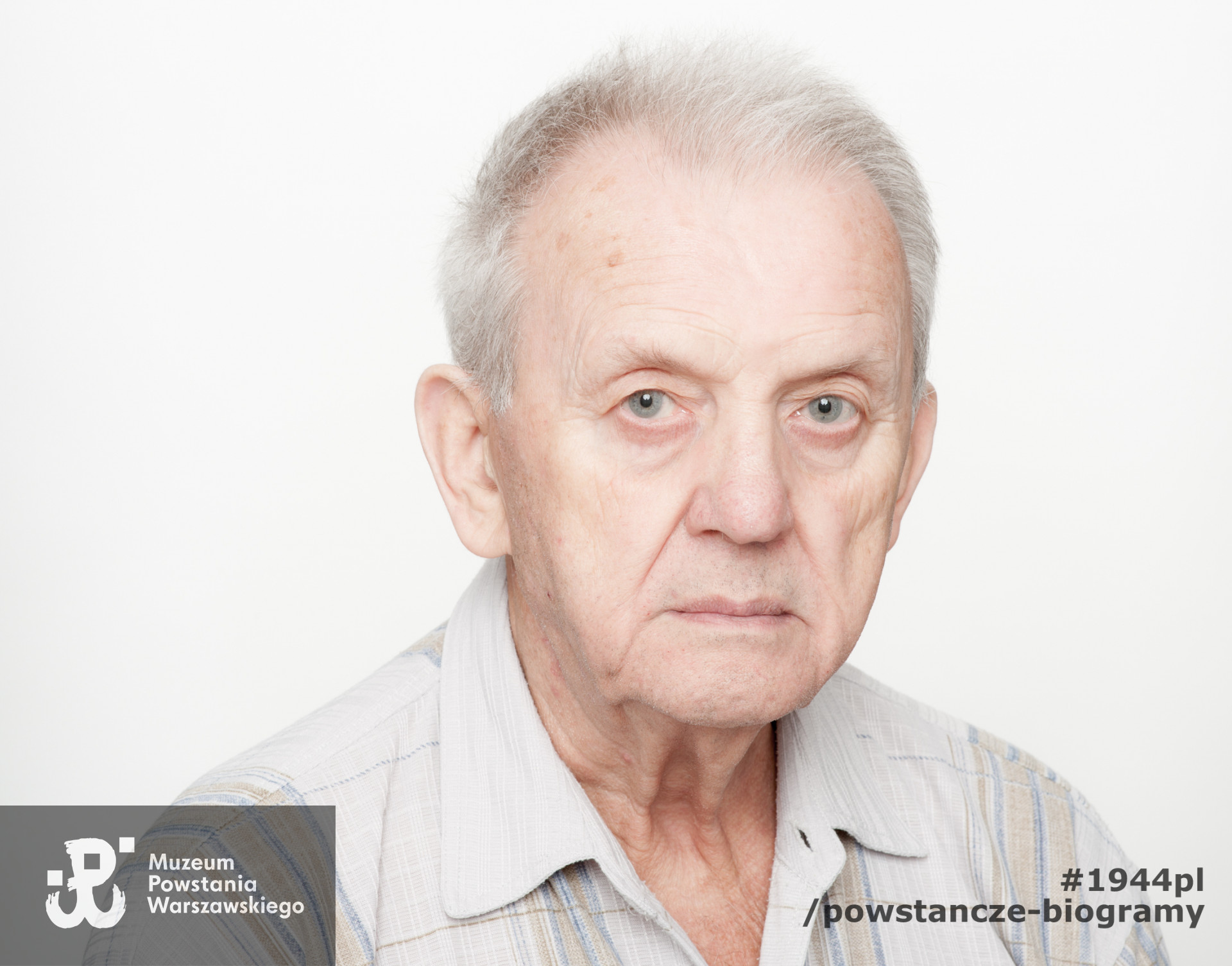 Zdjęcie z serii portretów Powstańców Warszawskich wykonanych w ramach projektu "1944/70/2014" realizowanego przez grupę WWPHOTO dla uczczenia 70. rocznicy wybuchu Powstania Warszawskiego. Muzeum Powstania Warszawskiego, 22.07-04.08 2013.