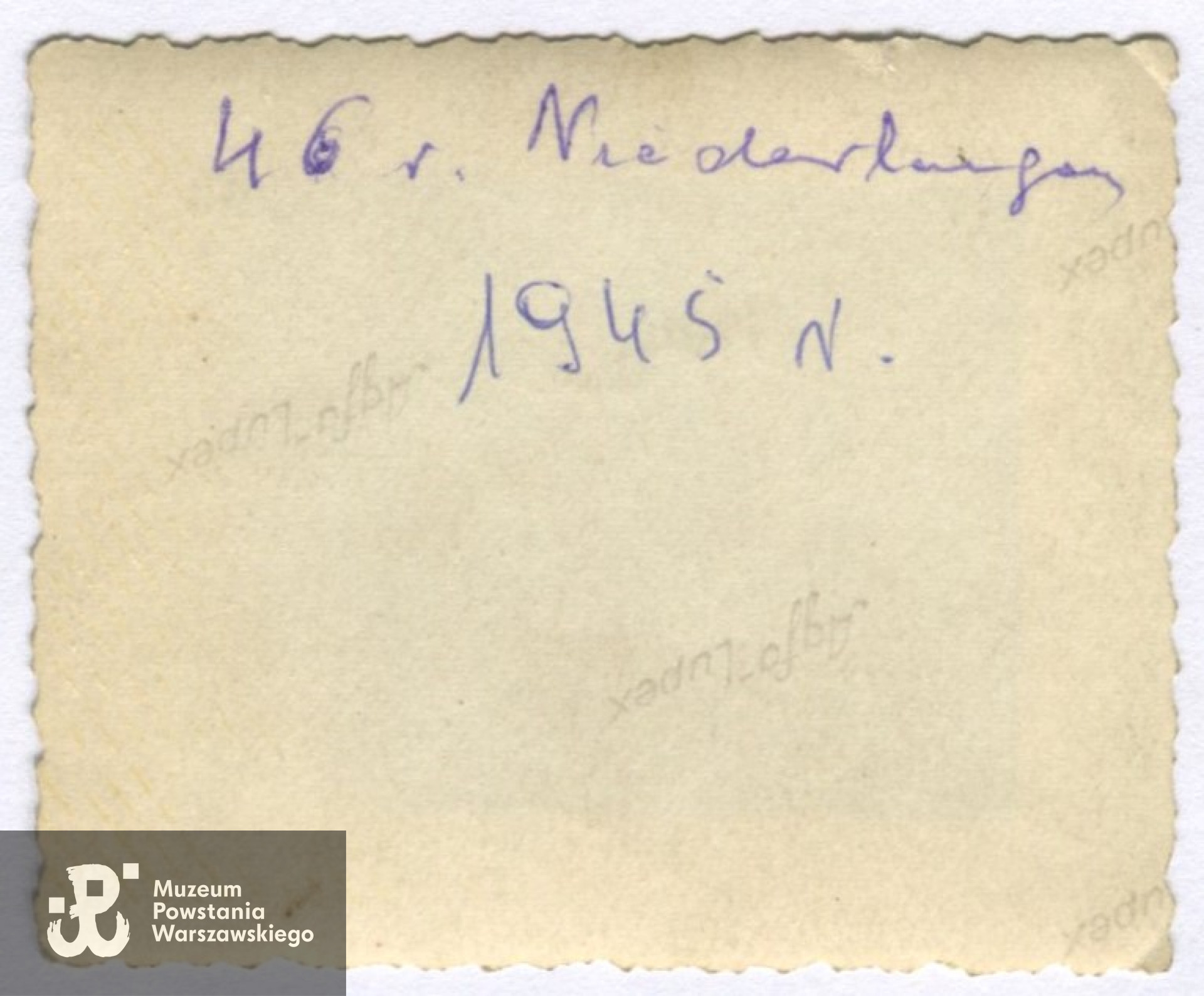 Fot. z archiwum rodzinnego p. Marii Elżbiety Dembek z d. Zapart, udostępnił syn, p. Roman Dembek