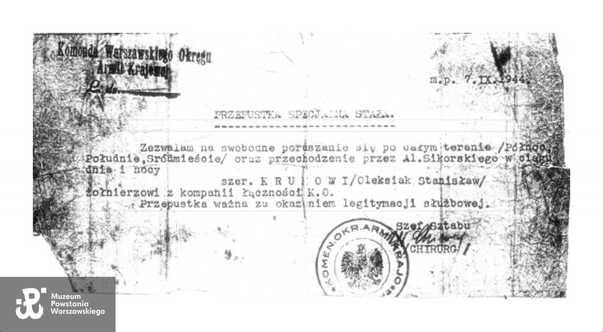 Fot. archiwum rodzinne / materiały do Słownika Uczestników PW