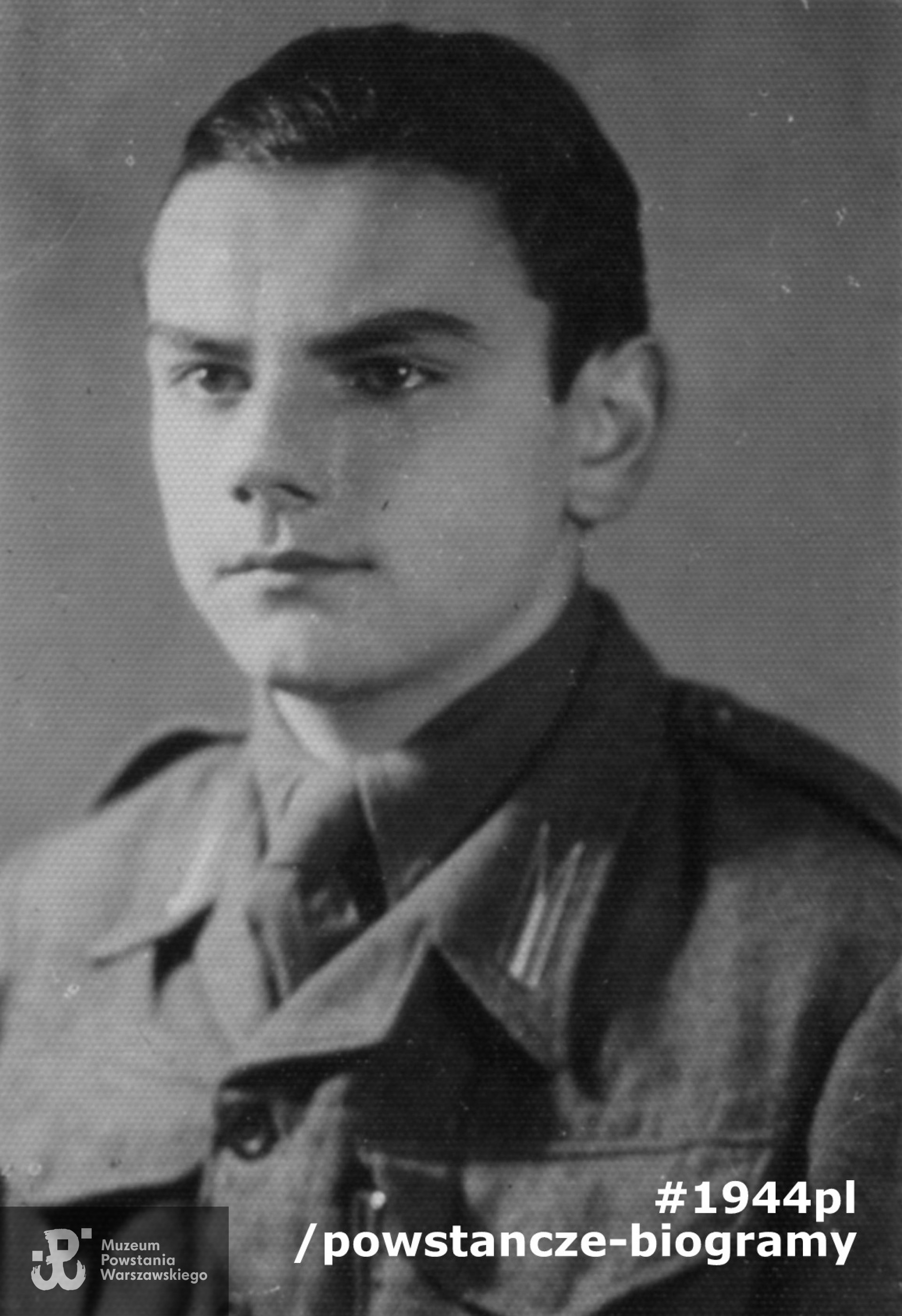 Zbigniew Antoni Kruszewski „Jowisz” - fotografia wykonana we Włoszech w lutym 1946 roku. Fot. z archiwum  prywatnego prof. Zbigniewa Kruszewskiego