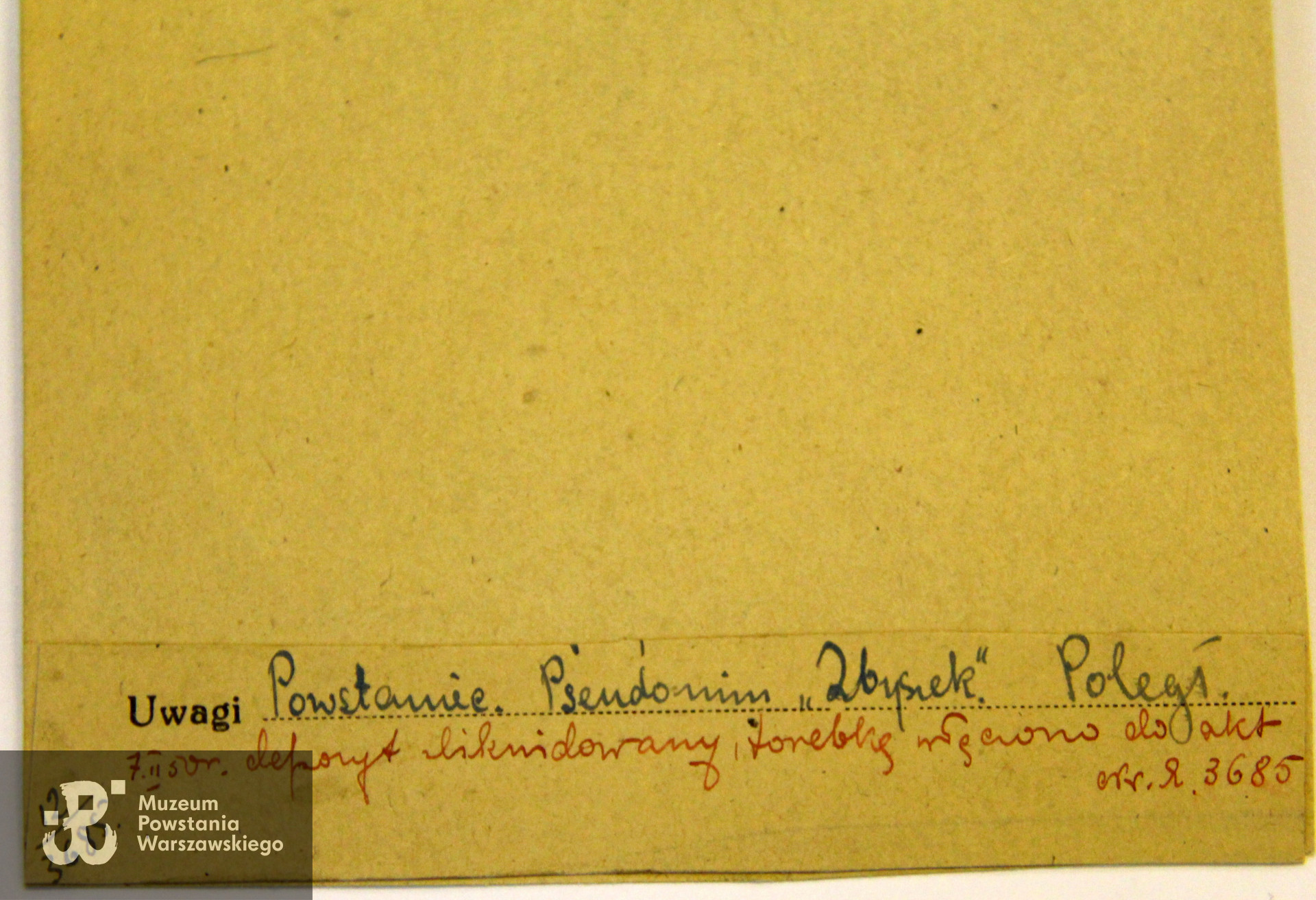 Polski Czerwony Krzyż - kartoteka ogólna Biura Informacji i Poszukiwań