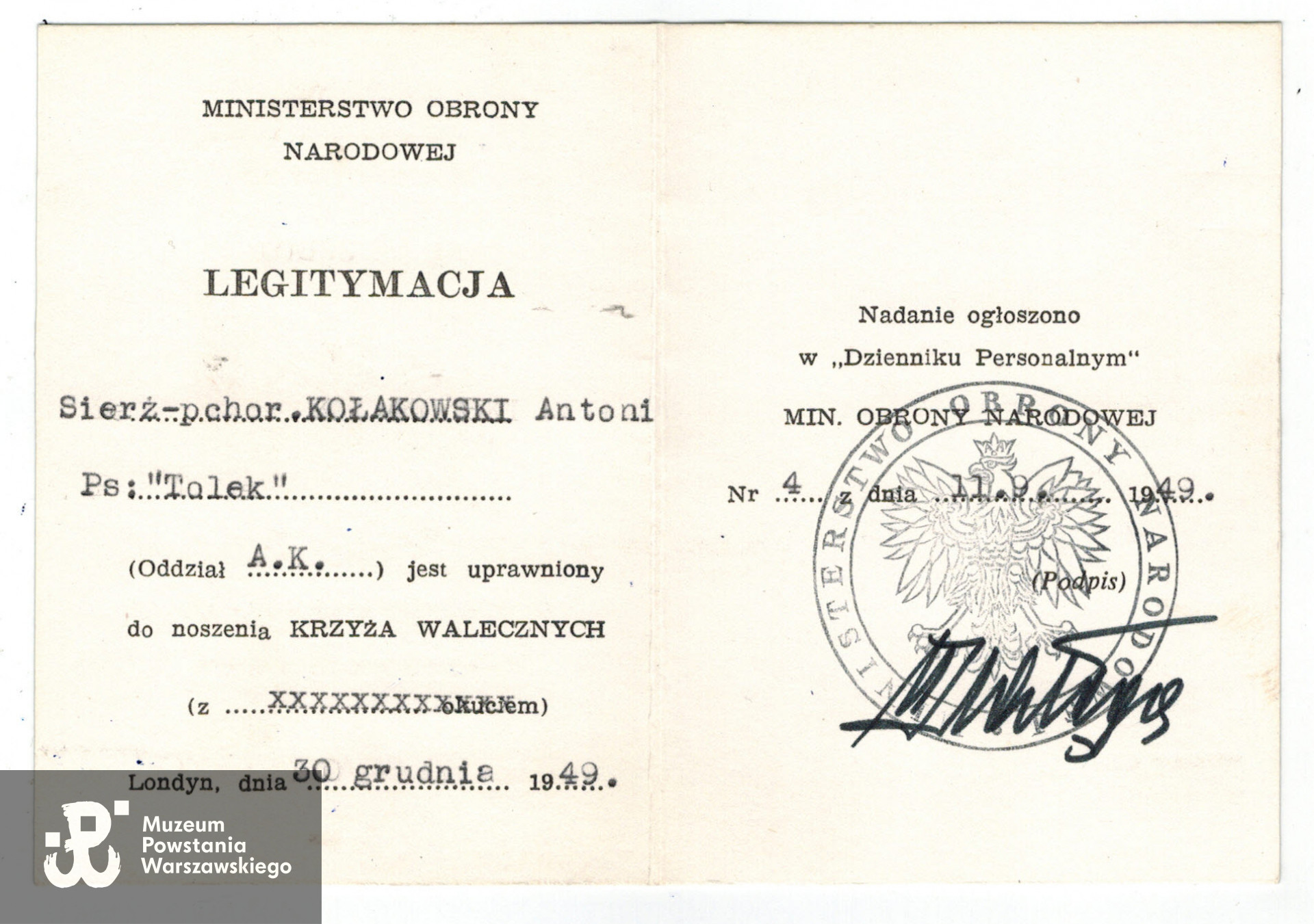 Fot. z archiwum rodzinnego Igora Niewiadomskiego