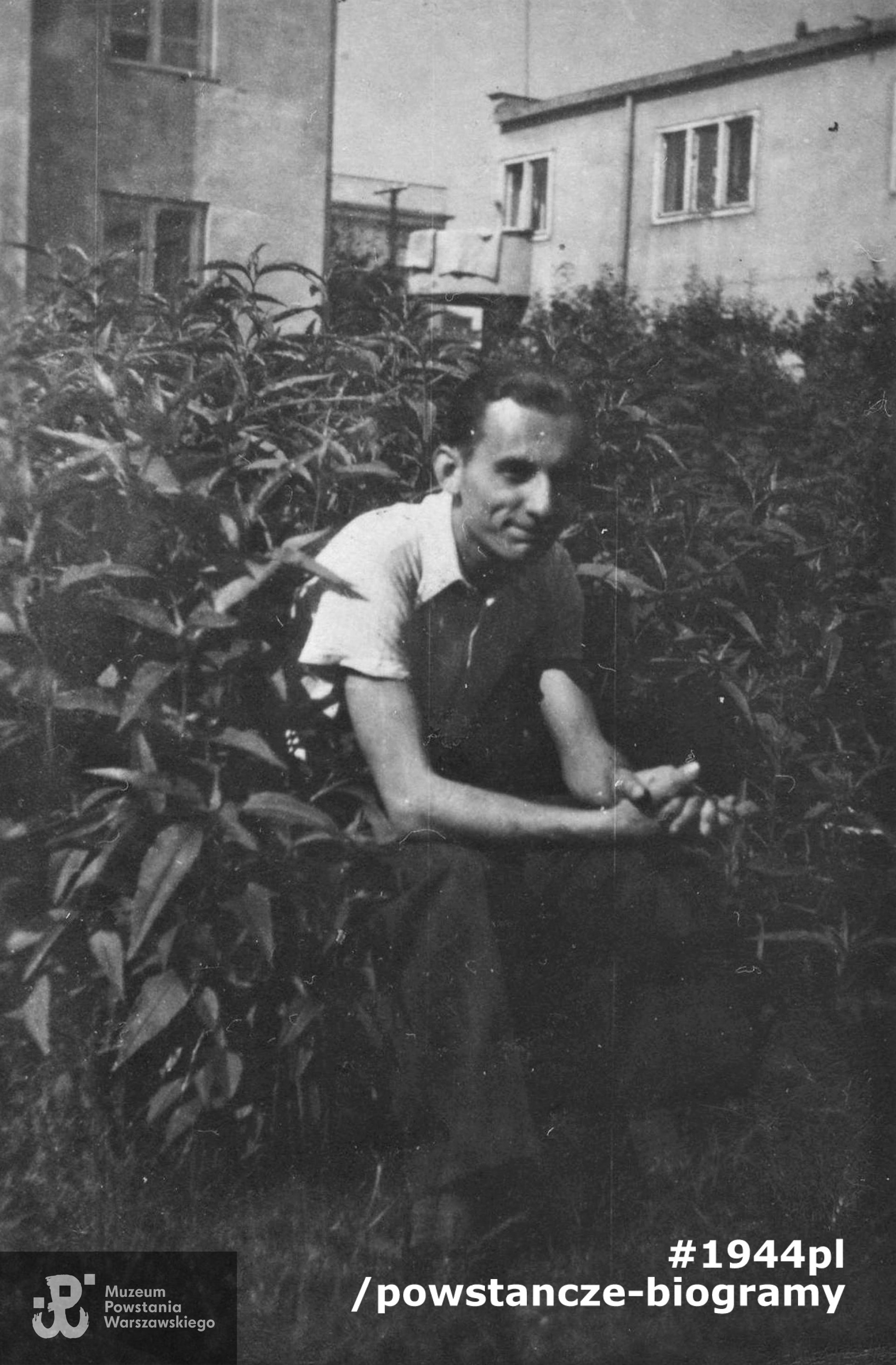 Zdzisław tuż przed Powstaniem - 1944 rok. Fot. ze zbiorów rodzinnych, udostępnił p. Paweł Polz 