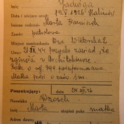 Polski Czerwony Krzyż - kartoteka 