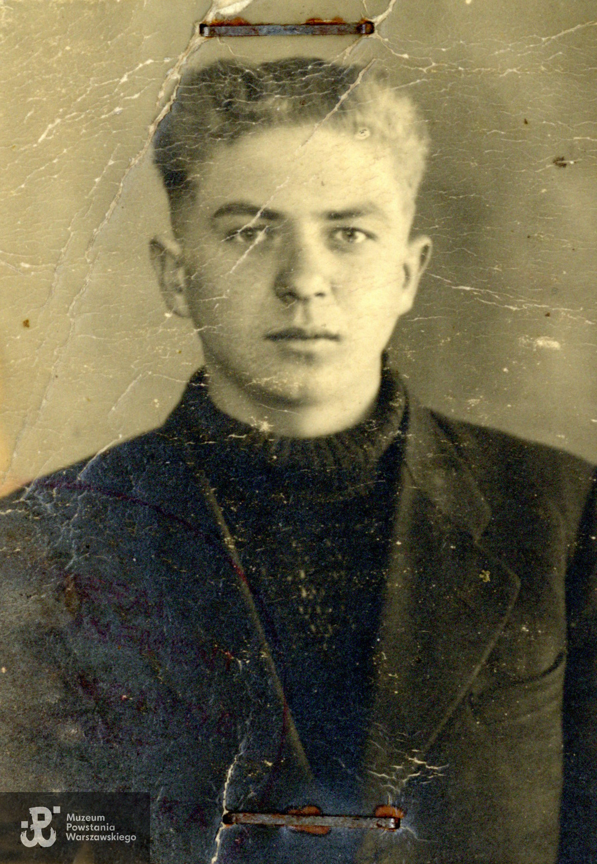 strz. Adam Szczepan Dziembowski "Grot" (1920-2004). Fot. z okresu okupacji niemieckiej