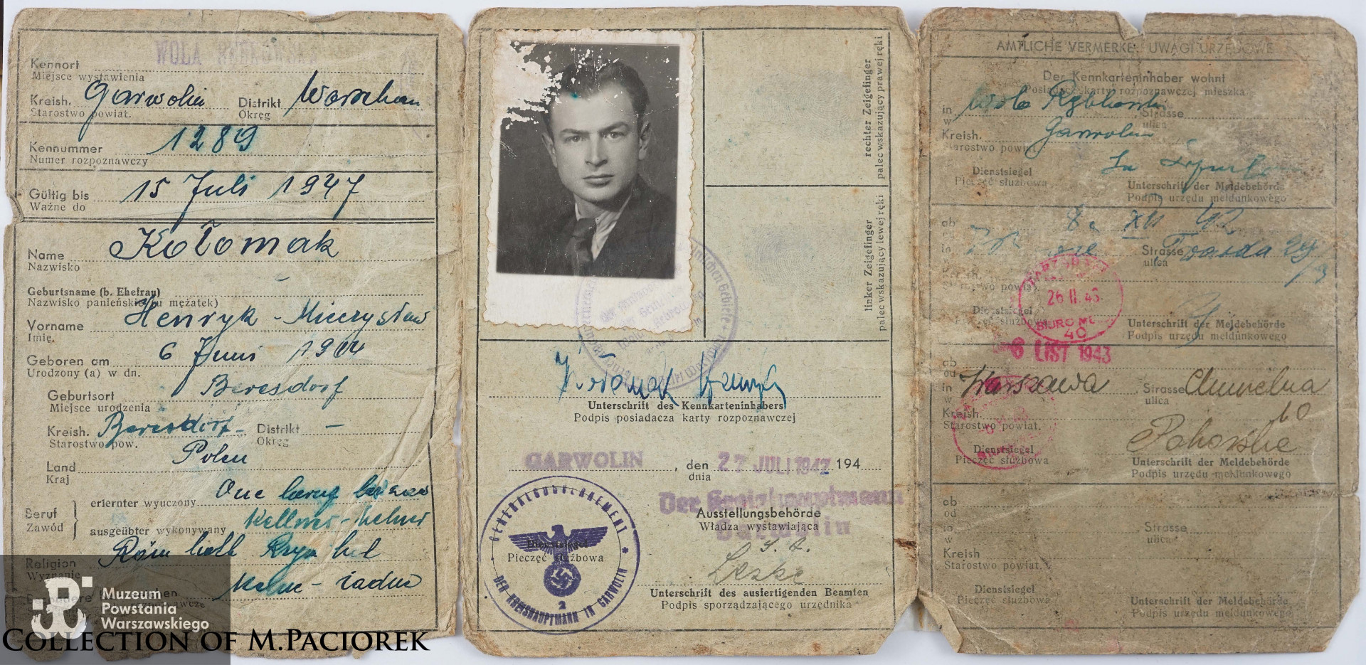 Źródło: kolekcja Mikołaja Paciorka, skan udostępnił M. Paciorek