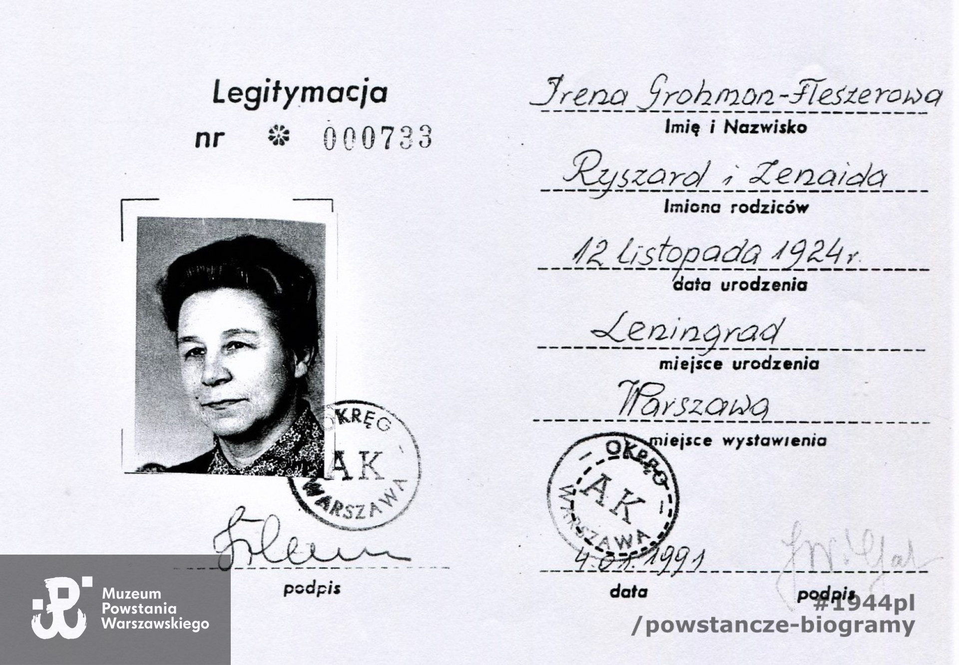 Ze zbiorów p. Ireny Grohman-Fleszer