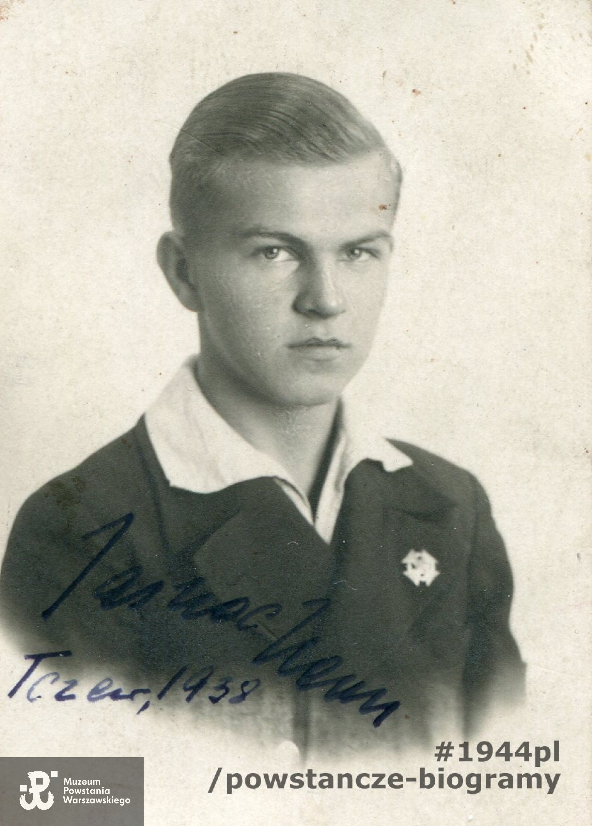 ppor. Leona Jasnoch "Leon", "Święcki" (1920-1944). Fot. Leona z archiwum swej matki udostępniła p. Danuta Kaczyńska. Według jej informacji jej mama była szkolną miłością Leona Jasnocha. 