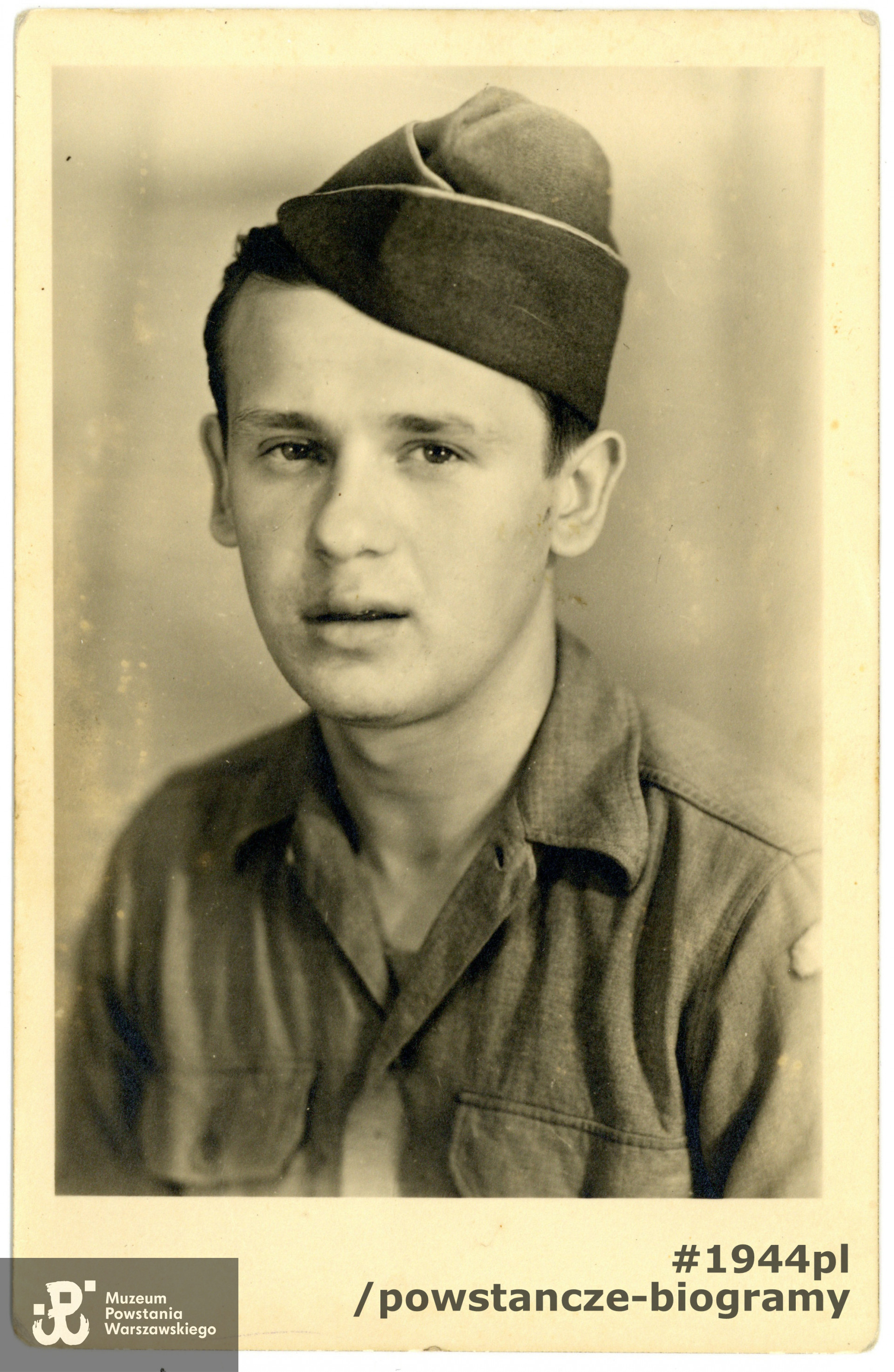 Kazimierz Szeromski "Reszka". Fotografia portretowa ze zbiorów Muzeum Powstania Warszawskiego, sygn. P/4283