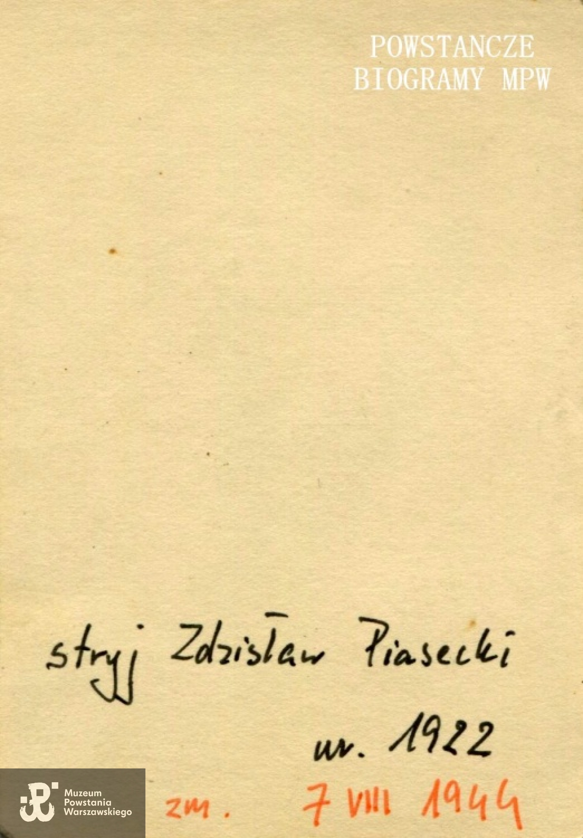 Rewers zdjęcia z opisem. Fot. archiwum rodzinne