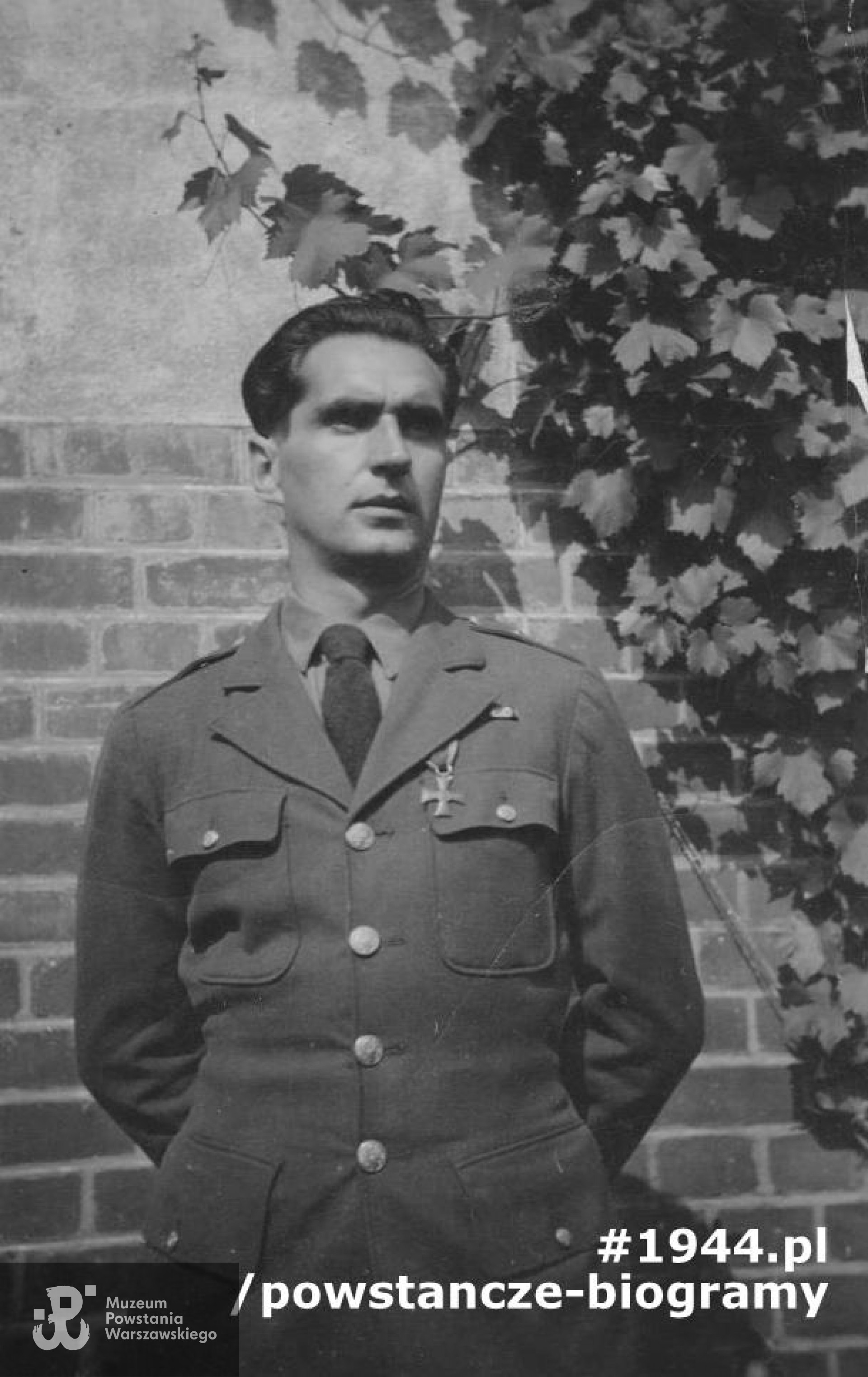 por. Mieczysław  Gawdzik ps. „Bończa. Fot. z archiwum  rodzinnego Wandy Marii Majewskiej z domu Strynkiewicz ps. „Ewa”, „Kalina” (1923 - 2016) udostępniła p. Agnieszka Różycka