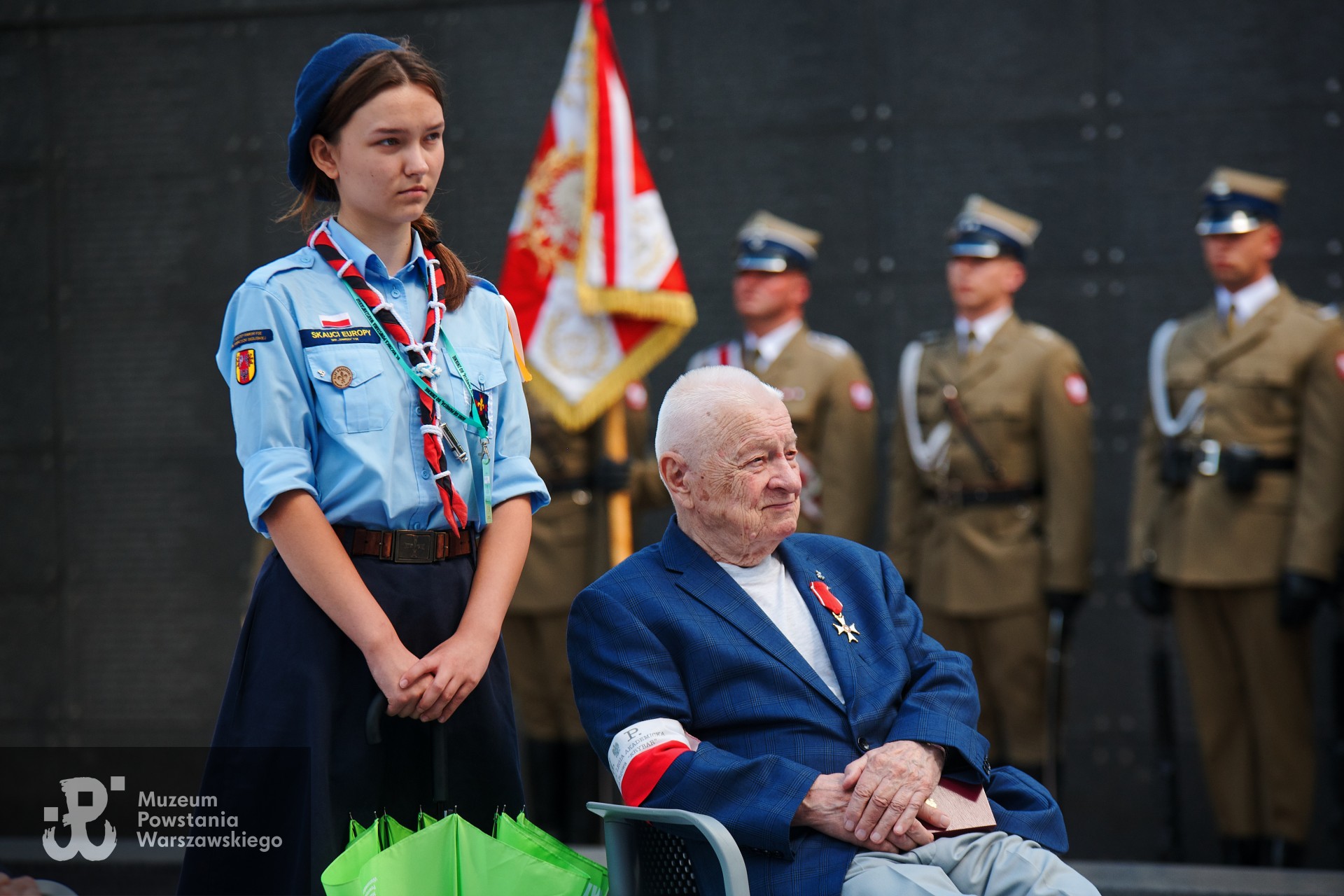 81. rocznica Powstania Warszawskiego,  Spotkanie Powstańców Warszawskich z Prezydentem RP i Prezydentem Warszawy w dniu 30 lipca 2025. Fot. Katarzyna Stefanowska/Muzeum Powstania Warszawskiego
