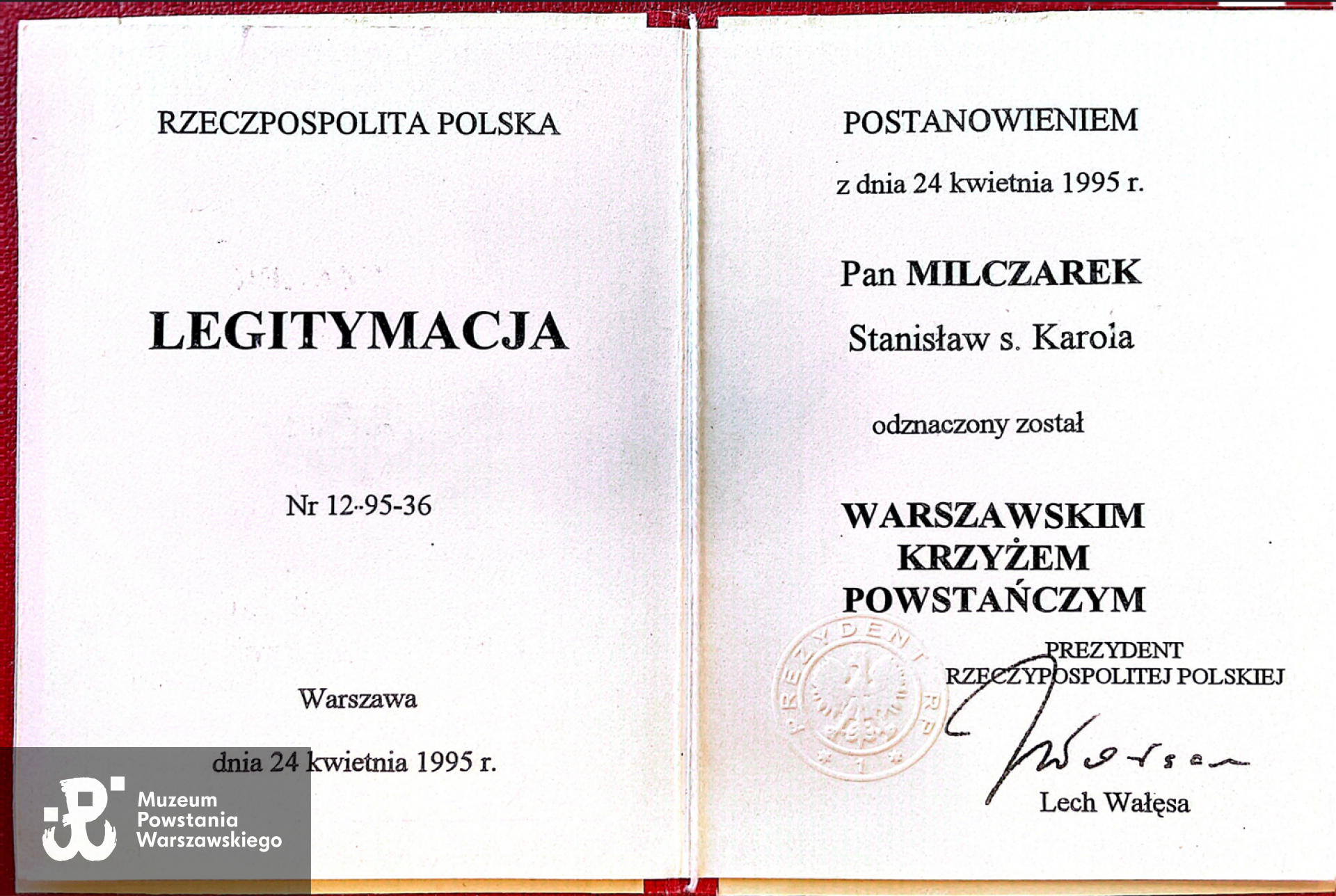 Skan udostępniony przez rodzinę za pośrednictwem p. Mirosława Szymczaka