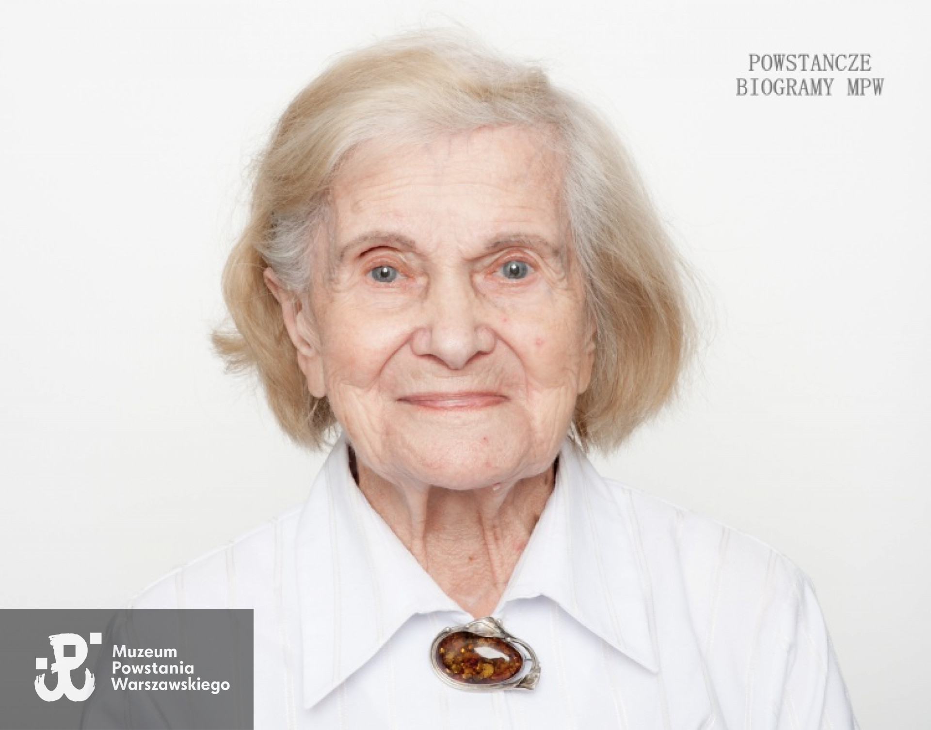 Halina Kodorska - Zacharska. Zdjęcie z serii portretów Powstańców Warszawskich w ramach projektu "1944/70/2014" realizowanego przez grupę WWPHOTO dla uczczenia 70 rocznicy wybuchu Powstania Warszawskiego. Muzeum Powstania Warszawskiego, 22.07-04.08 2013.