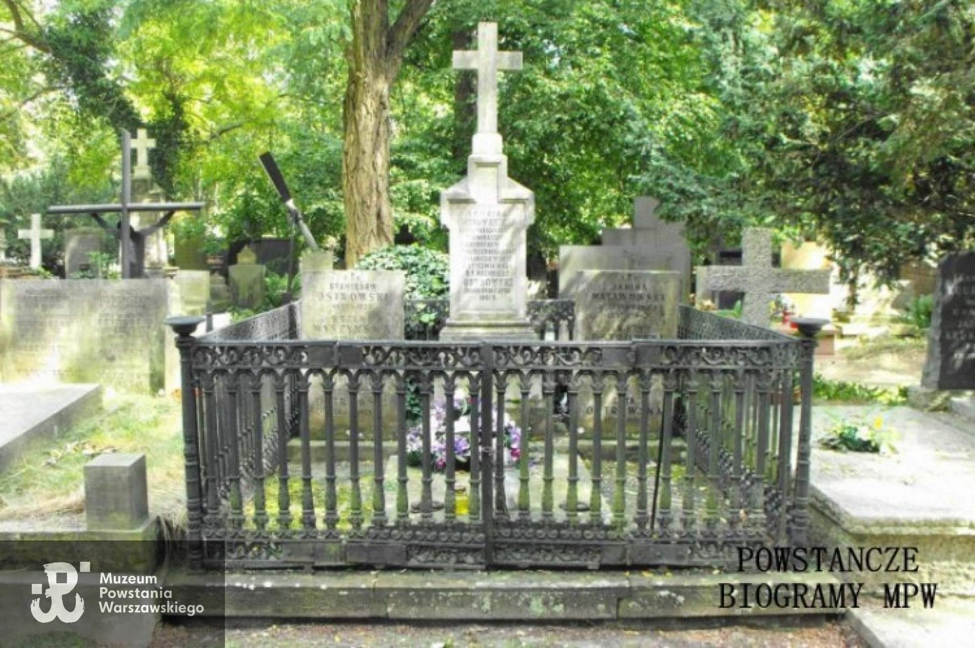 Cmentarz Stare Powązki  - grób rodziny Ostrowskich. Fot. Warszawskie Zabytkowe Pomniki Nagrobne - <i>cmentarze.um.warszawa.pl</i>