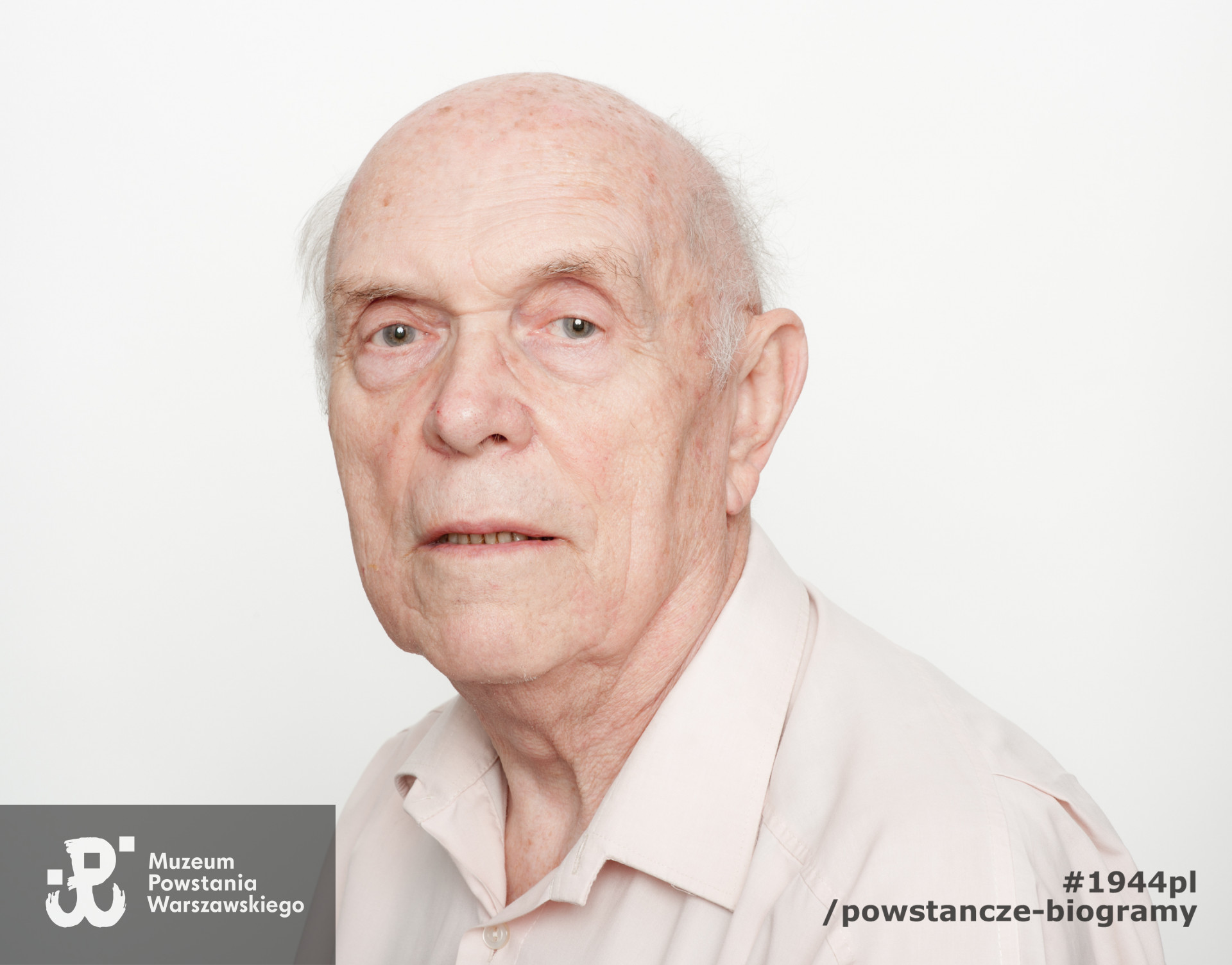 Zdjęcie z serii portretów Powstańców Warszawskich wykonanych w ramach projektu "1944/70/2014" realizowanego przez grupę WWPHOTO dla uczczenia 70. rocznicy wybuchu Powstania Warszawskiego. Muzeum Powstania Warszawskiego, 22.07-04.08 2013.