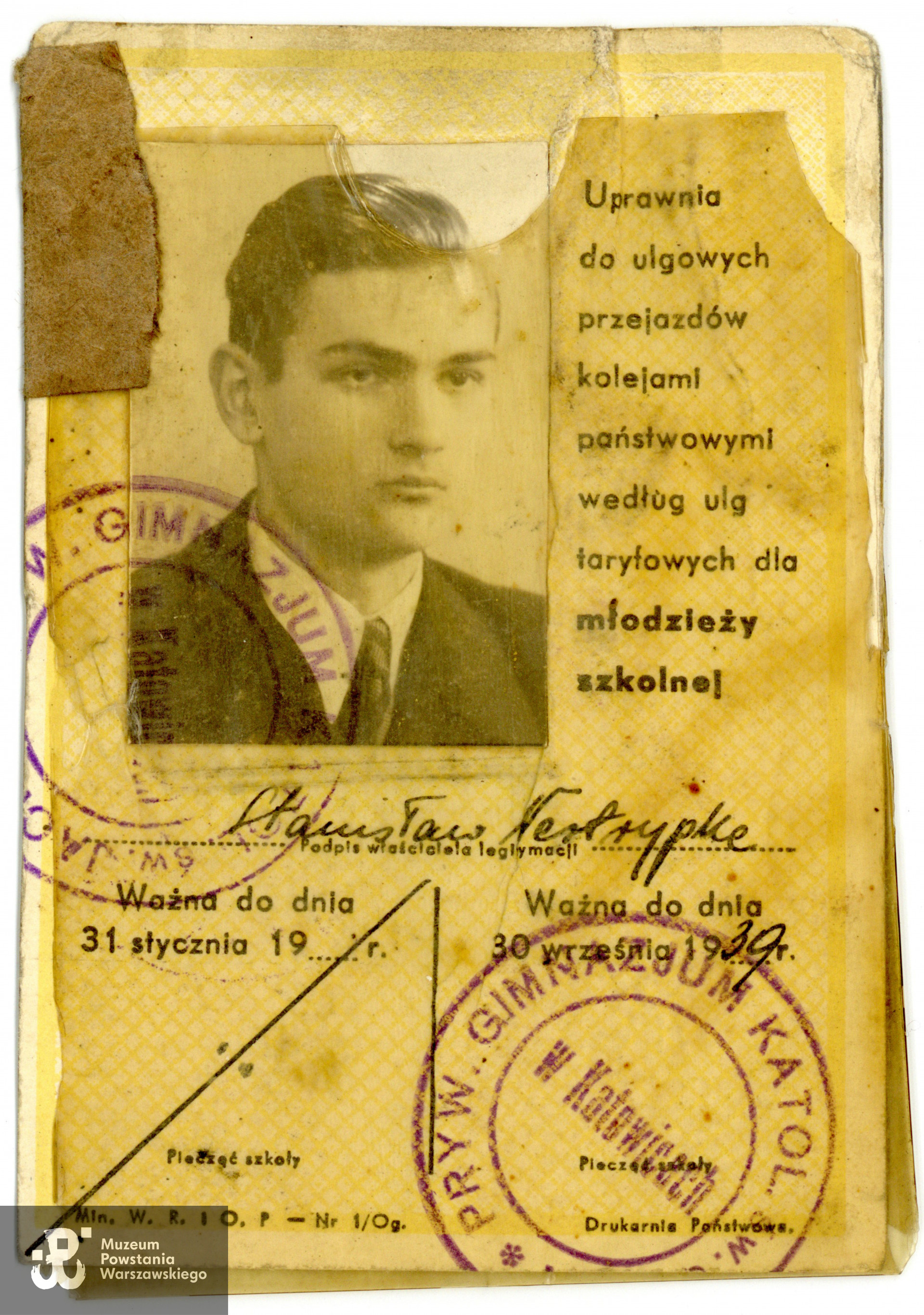 Ze zbiorów rodzinnych p. Stanisława Nestrypke, bratanka Powstańca.