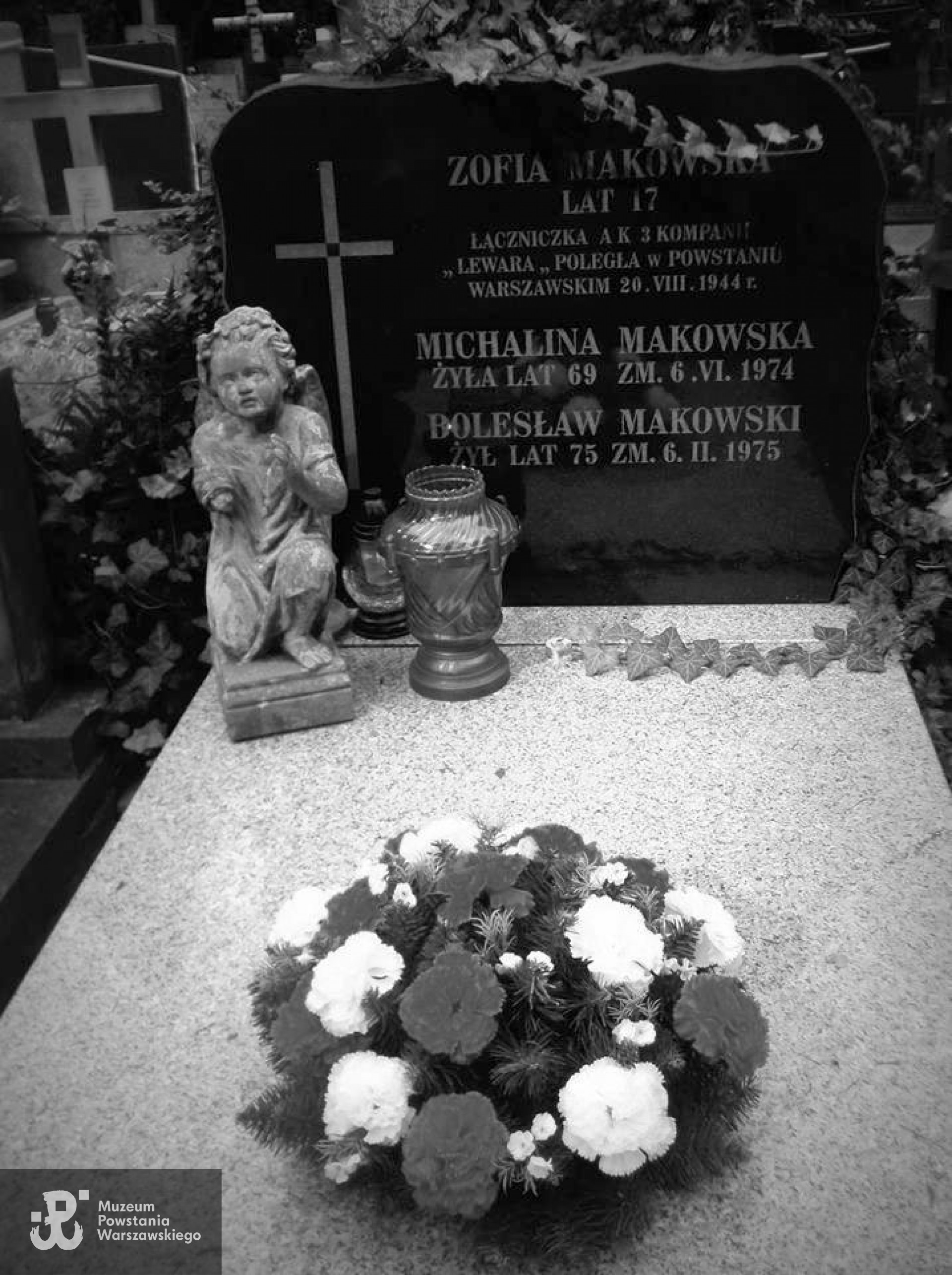 Cmentarz Wojskowy na Powązkach, Kwatera  A 23, rząd  8, grób  1 - widok mogiły współczesny . Fot. Anna Rudnicka