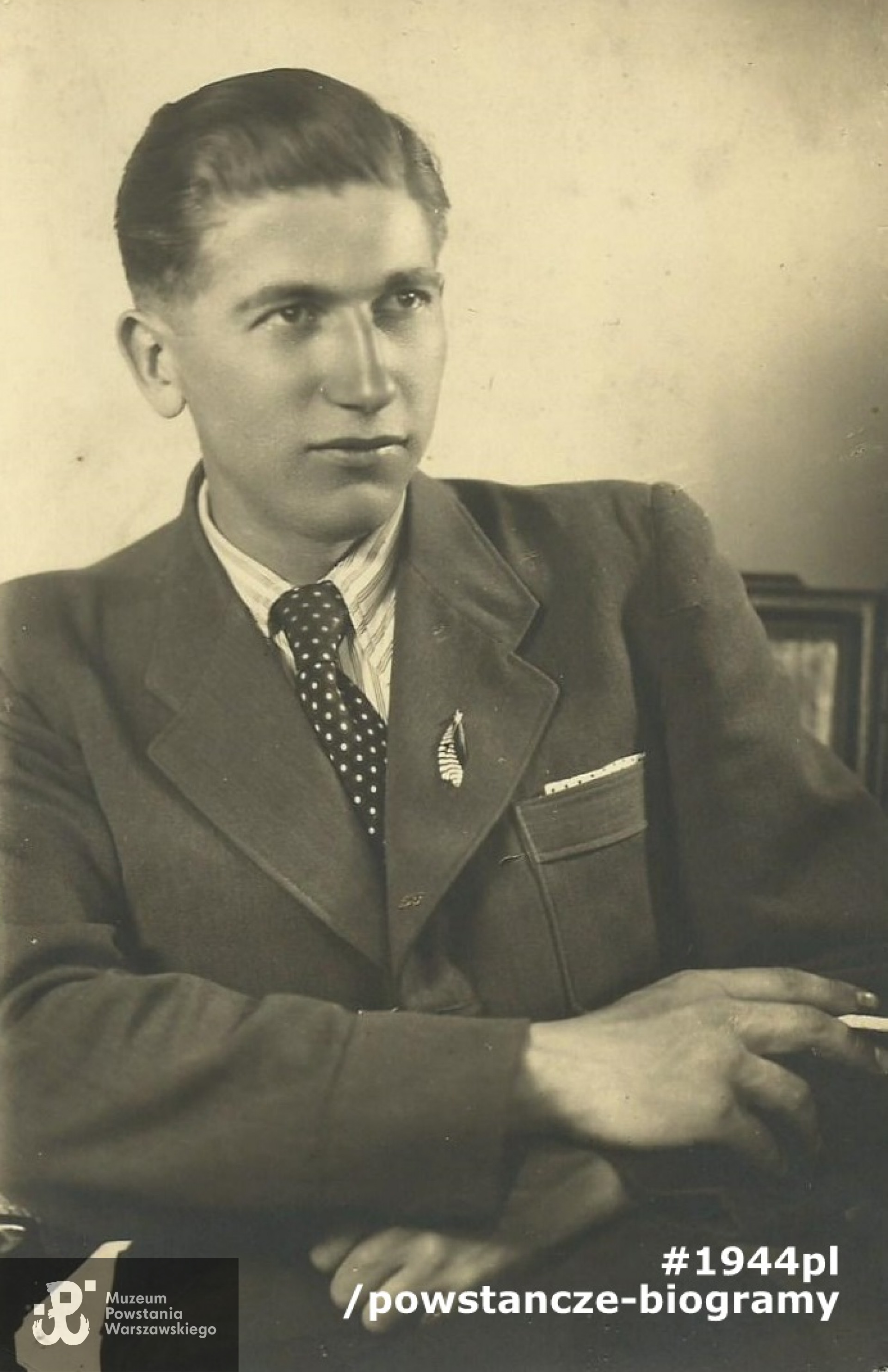 Zbigniew Brycki "Kozak" (1917-1944). Fot. ze zbiorów rodzinnych, udostępniła p. Marta Muzioł