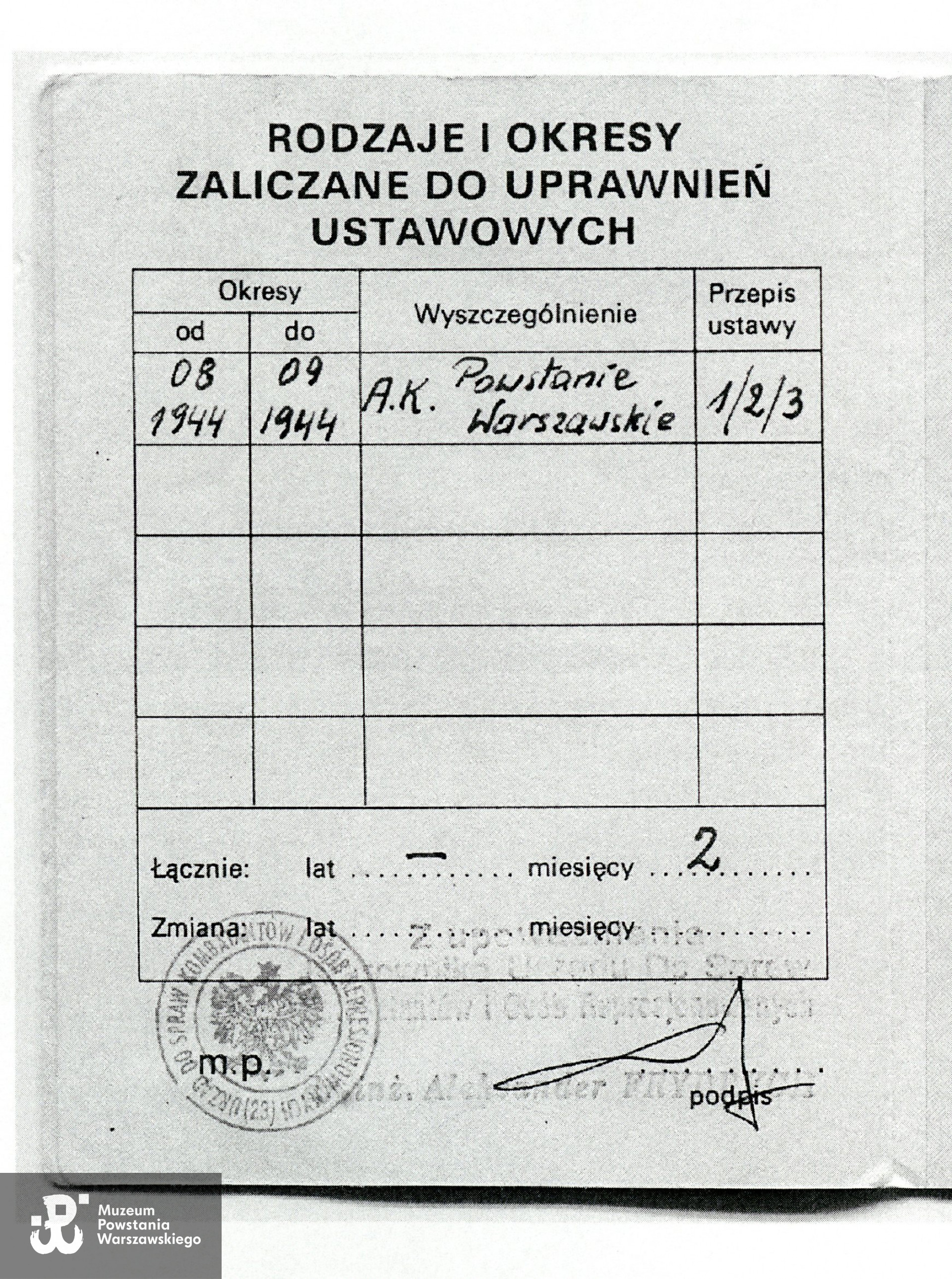 Muzeum Powstania Warszawskiego, Teczki personalne uczestników Powstania Warszawskiego: Rogowski Jan Krystian