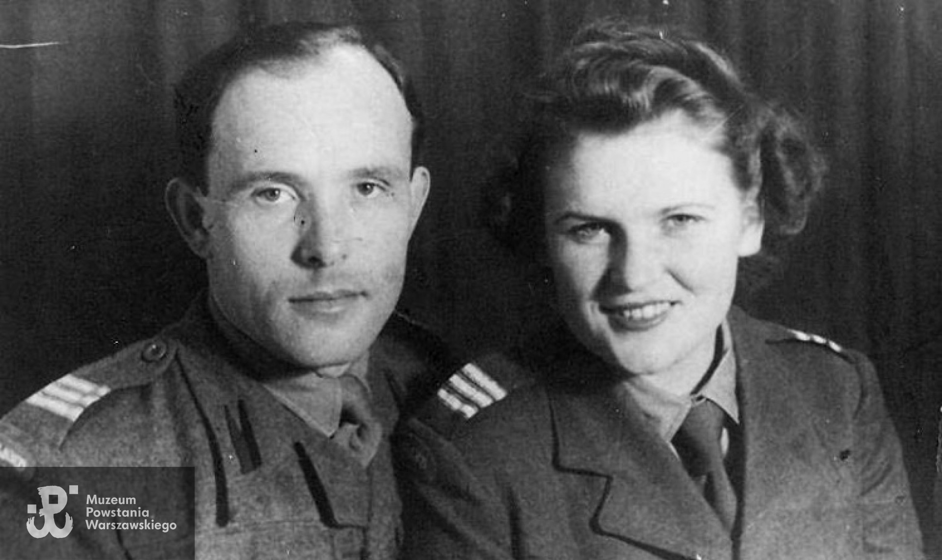 22.10.1945 r. Meppen - zdjęcie ślubne "Jagody" i Wiktora Ruga