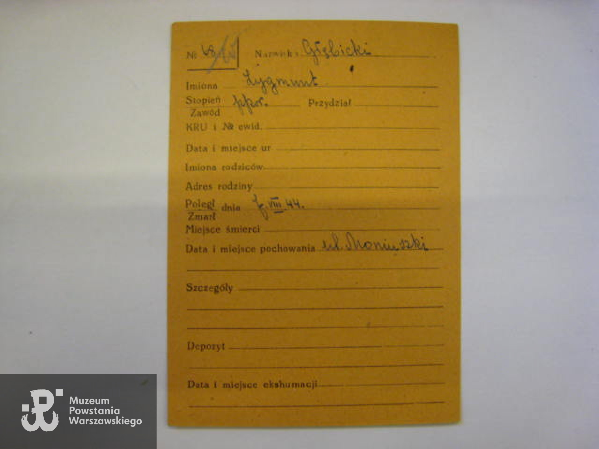  Polski Czerwony Krzyż - kartoteka ogólna