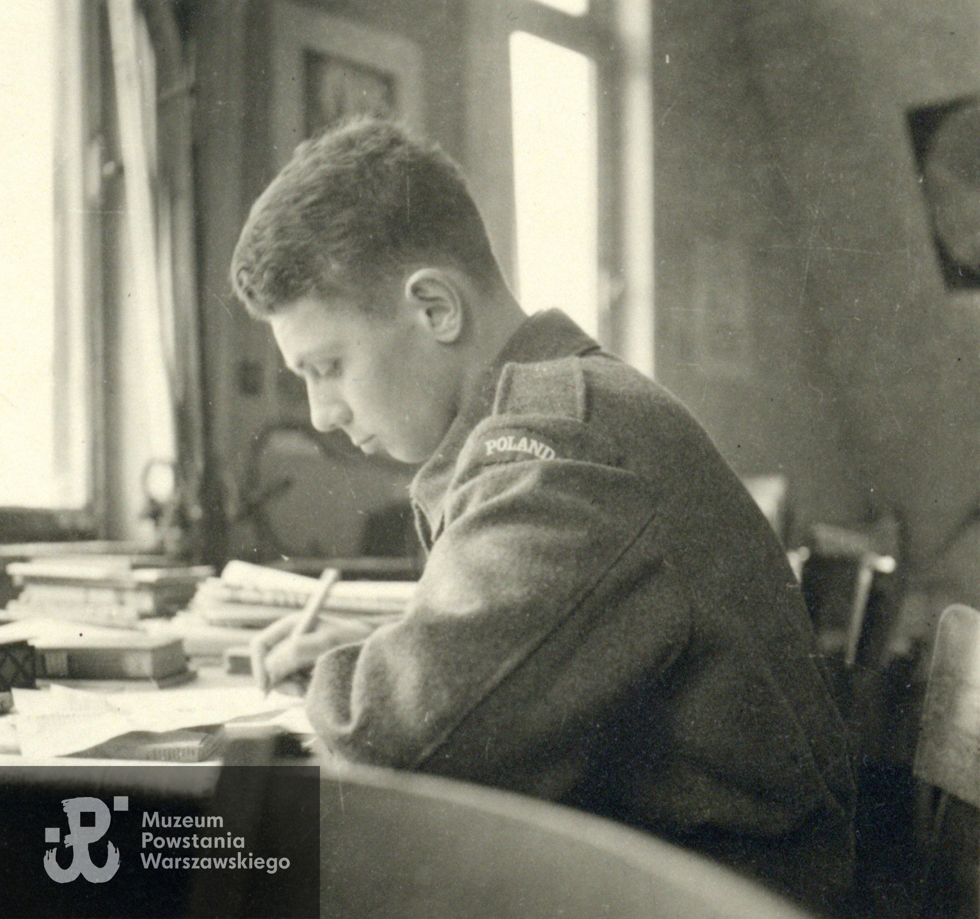 Fotografia pochodząca ze spuścizny po Zygmuncie Janie Raczyńskim ps. Zygmuś - żołnierze polscy  w Bad Harzburg. Udostępnił p. Jerzy Raczyński, syn Powstańca.