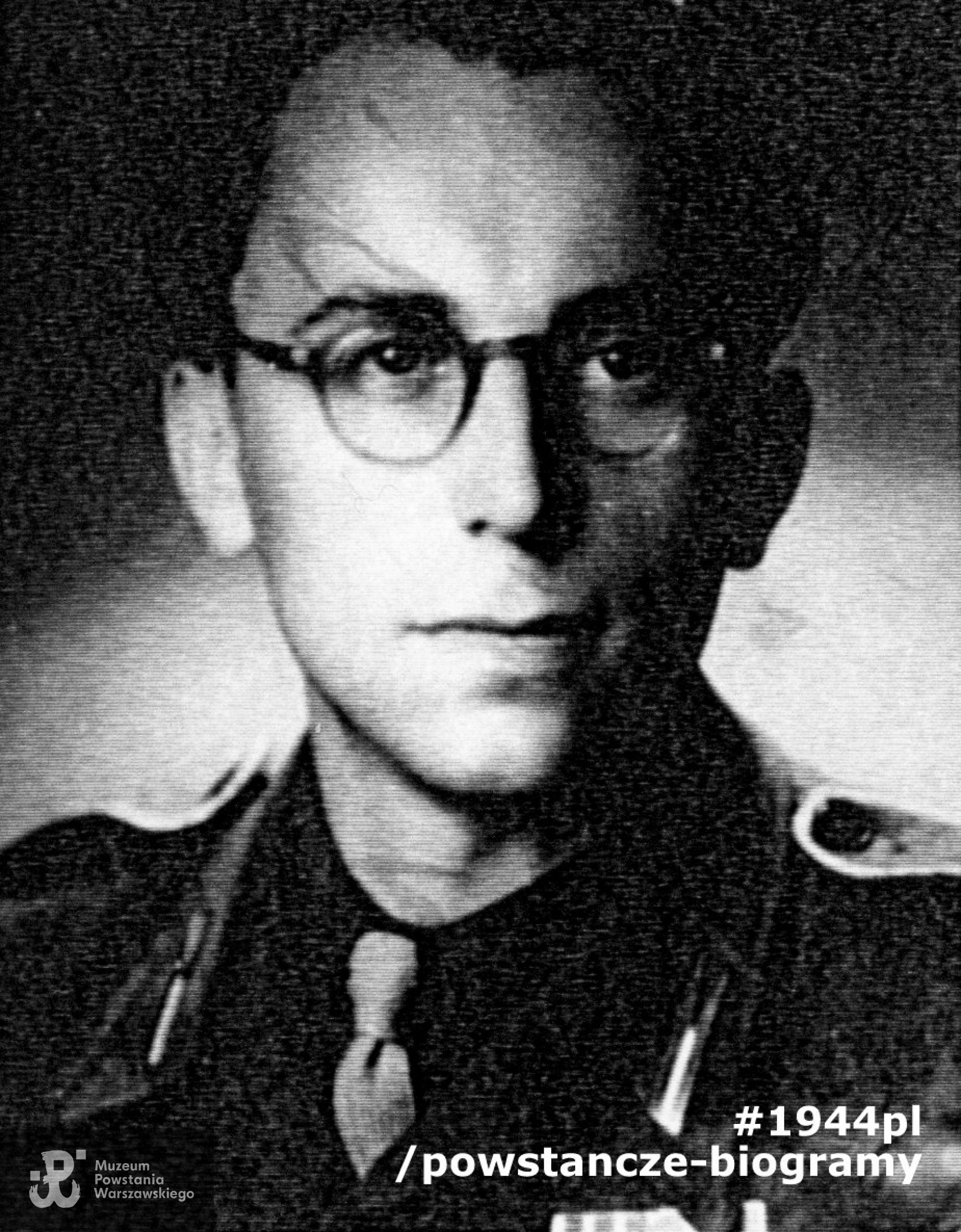 st. strz. Jerzy Bonawentura Wilhelmi "Wilk" (1919-1986). Fot. ze zbiorów Muzeum Powstania Warszawskiego - materiały Ewy Orlikowskiej - Krasnowolskiej