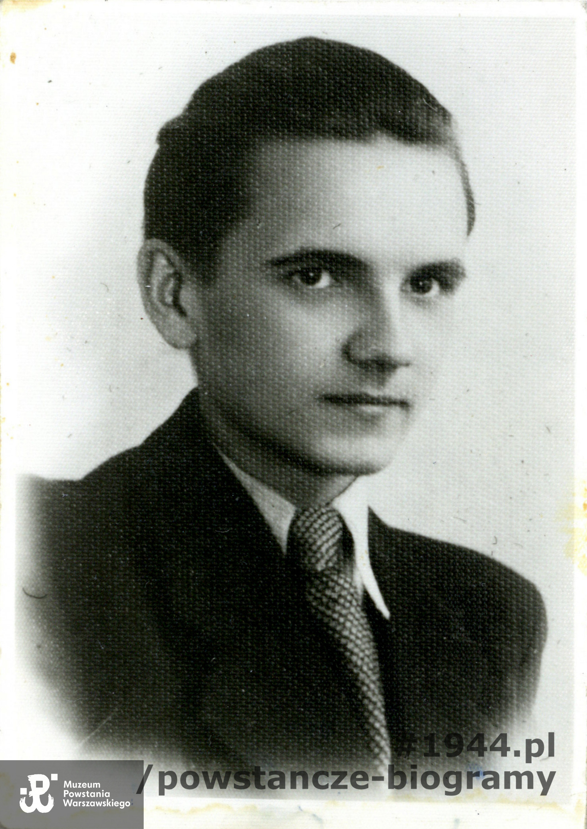 st. strz. pchor. Marian Tylingo ps. "Olesiński" (1926-1944). Fot. ze zbiorów Muzeum Powstania Warszawskiego.