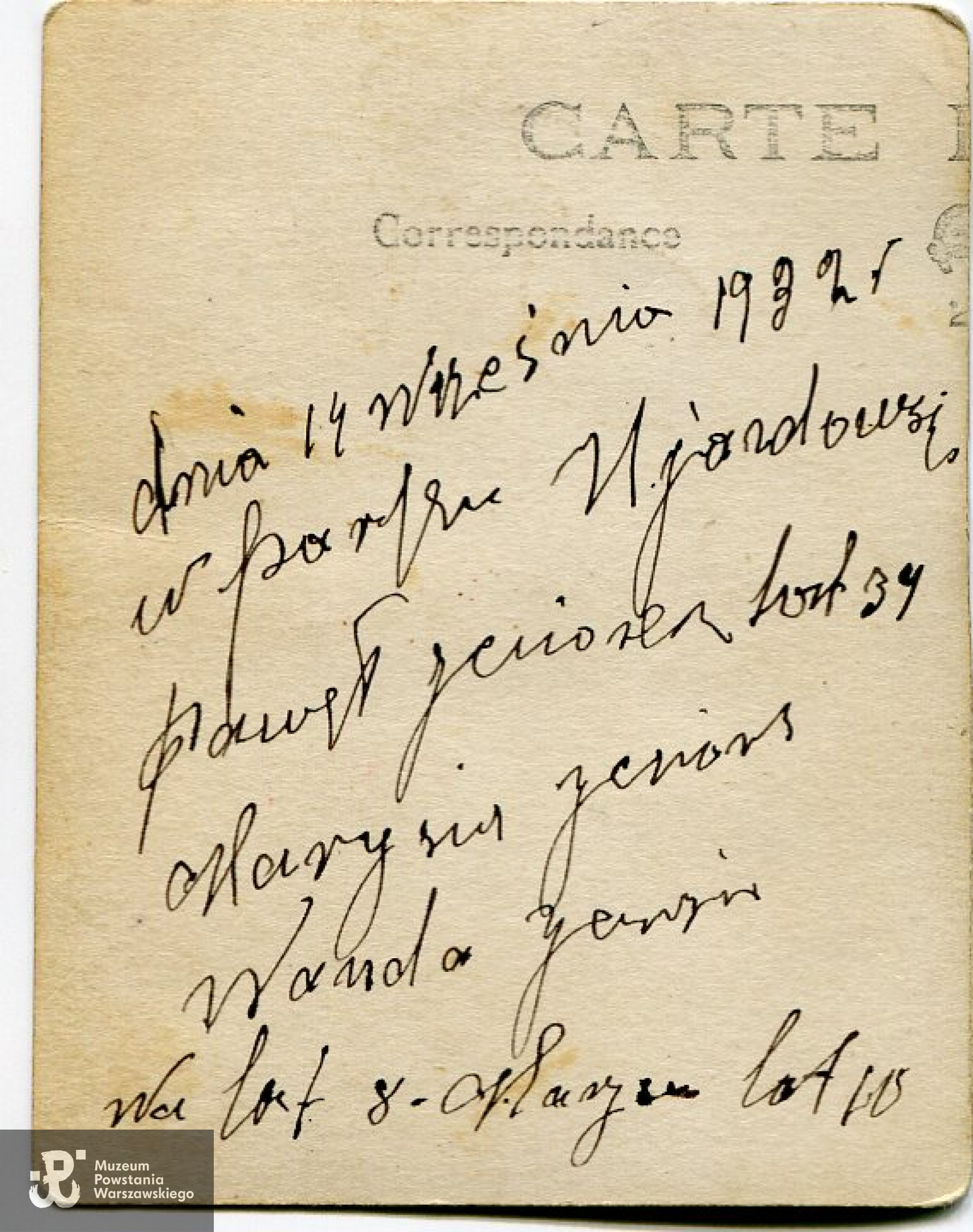 Fot. ze zbiorów  rodzinnych p. Wandy Jeziorek -  Zniewierowskiej, udostępniła córka, p. Anna Zniewierowska - Chruściel.