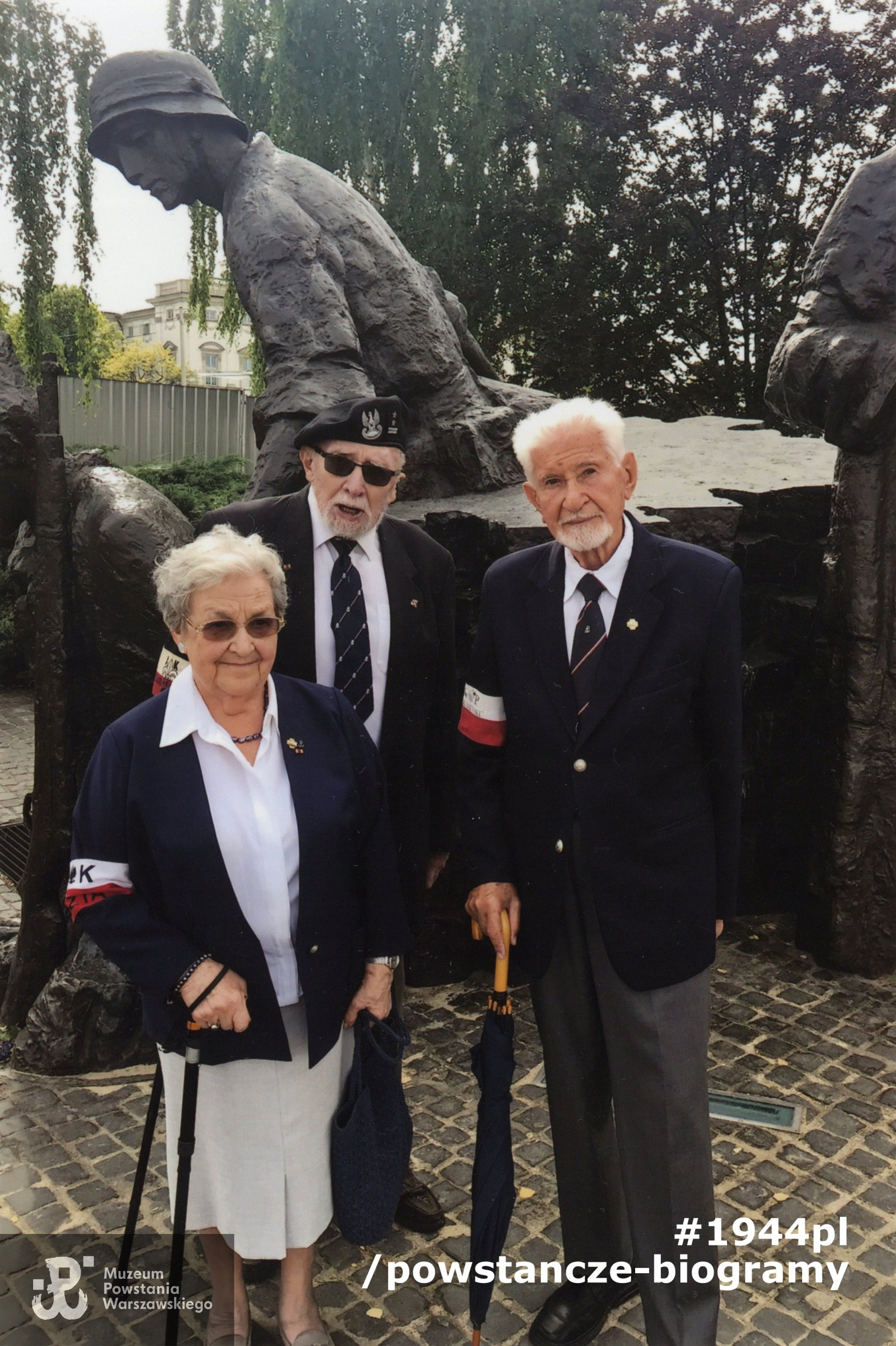 Z prof. dr hab. Leszkiem Żukowskim,  Prezesem Zarządu Głównego ŚZŻAK. Fot. z archiwum rodzinnego p. Hanny Stadnik z d. Sikorskiej