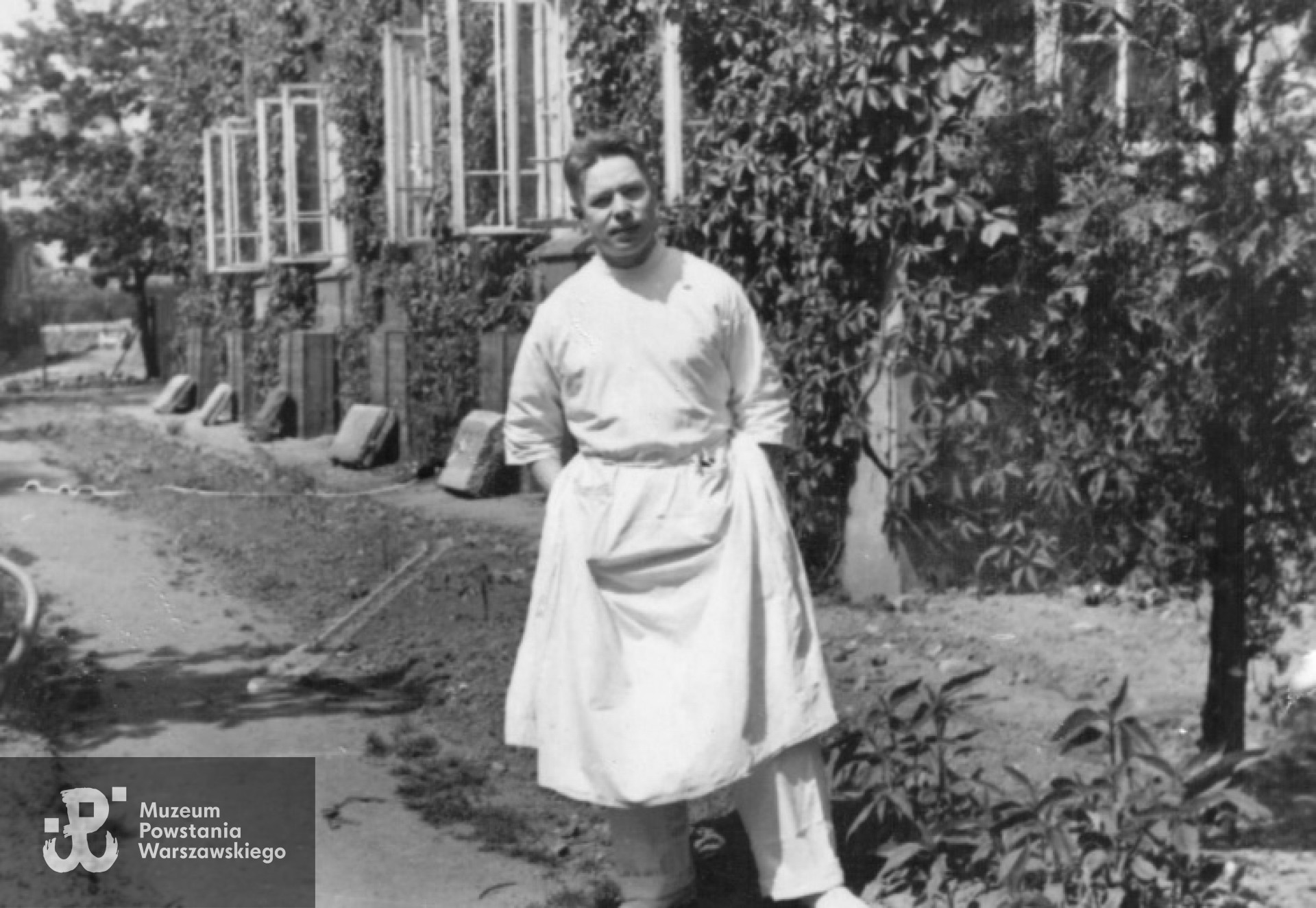 Dr Marian Zieliński "Zel" w szpitalu  na ul. Karowej. Fot. archiwum rodzinne / MPW