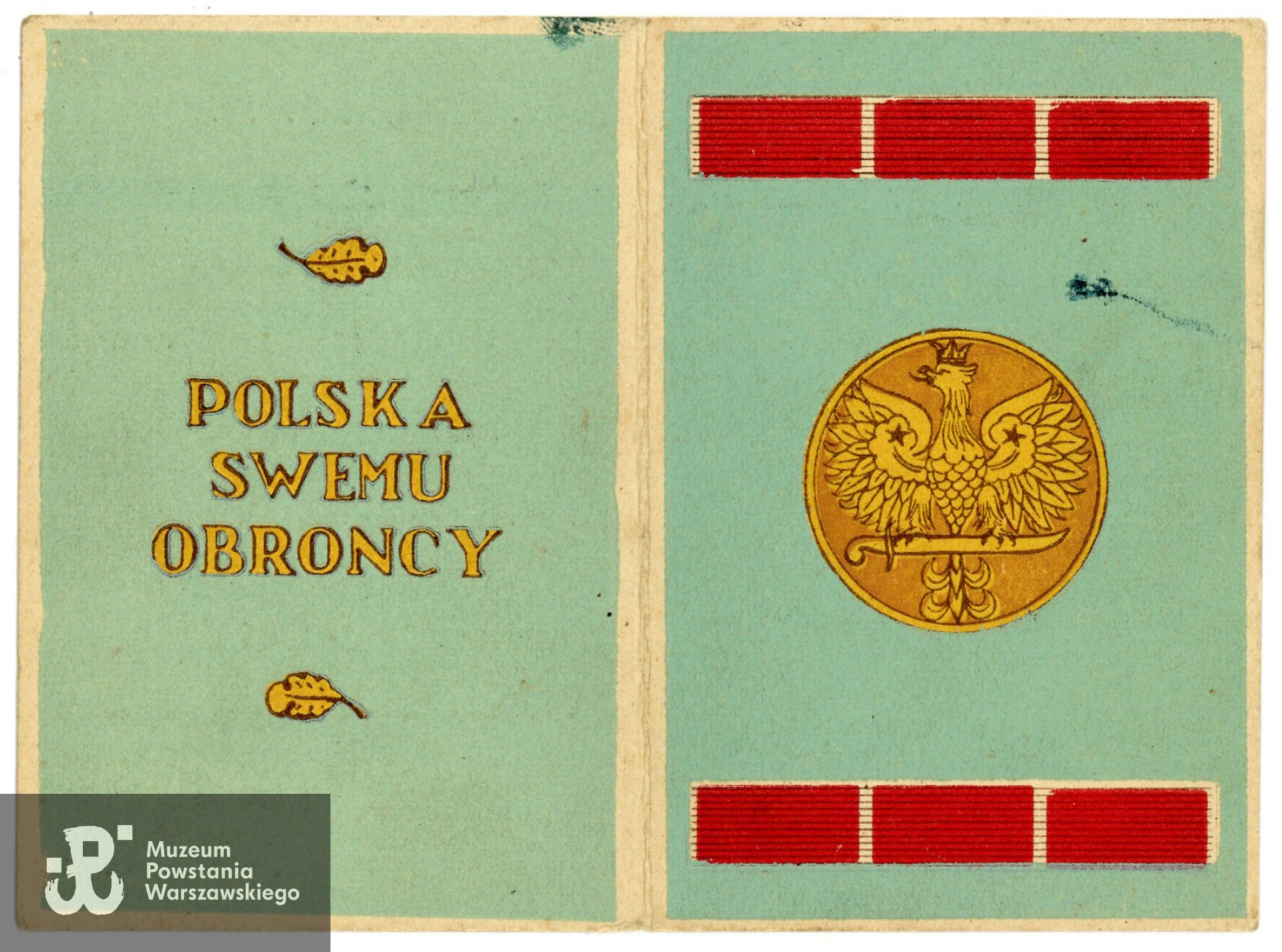 Legitymacja odznaczeniowa - Medal Wojska